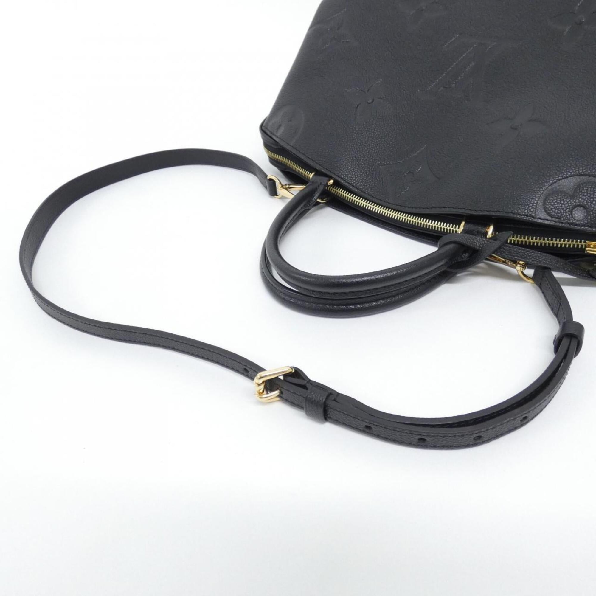Louis Vuitton Black Leather Handbag (Pre-Owned)