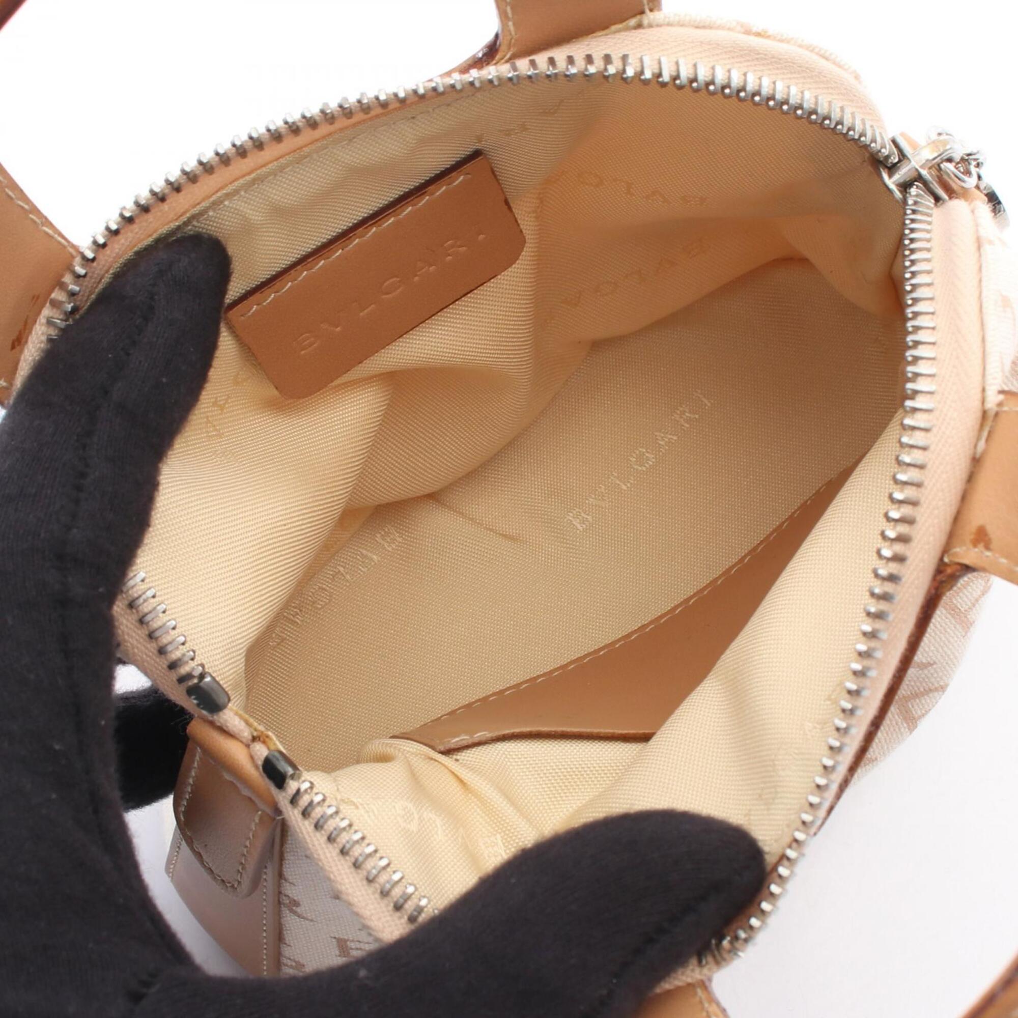 Bvlgari Beige Ivory Leather Handbag (Pre-Owned)