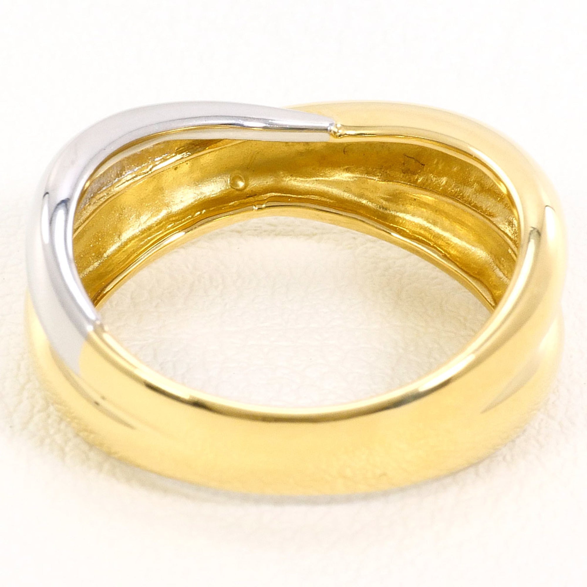 Unbranded Platinum Yellow Gold Yellow Gold (18K) Platinum 900 Band Ring (Pre-Owned)