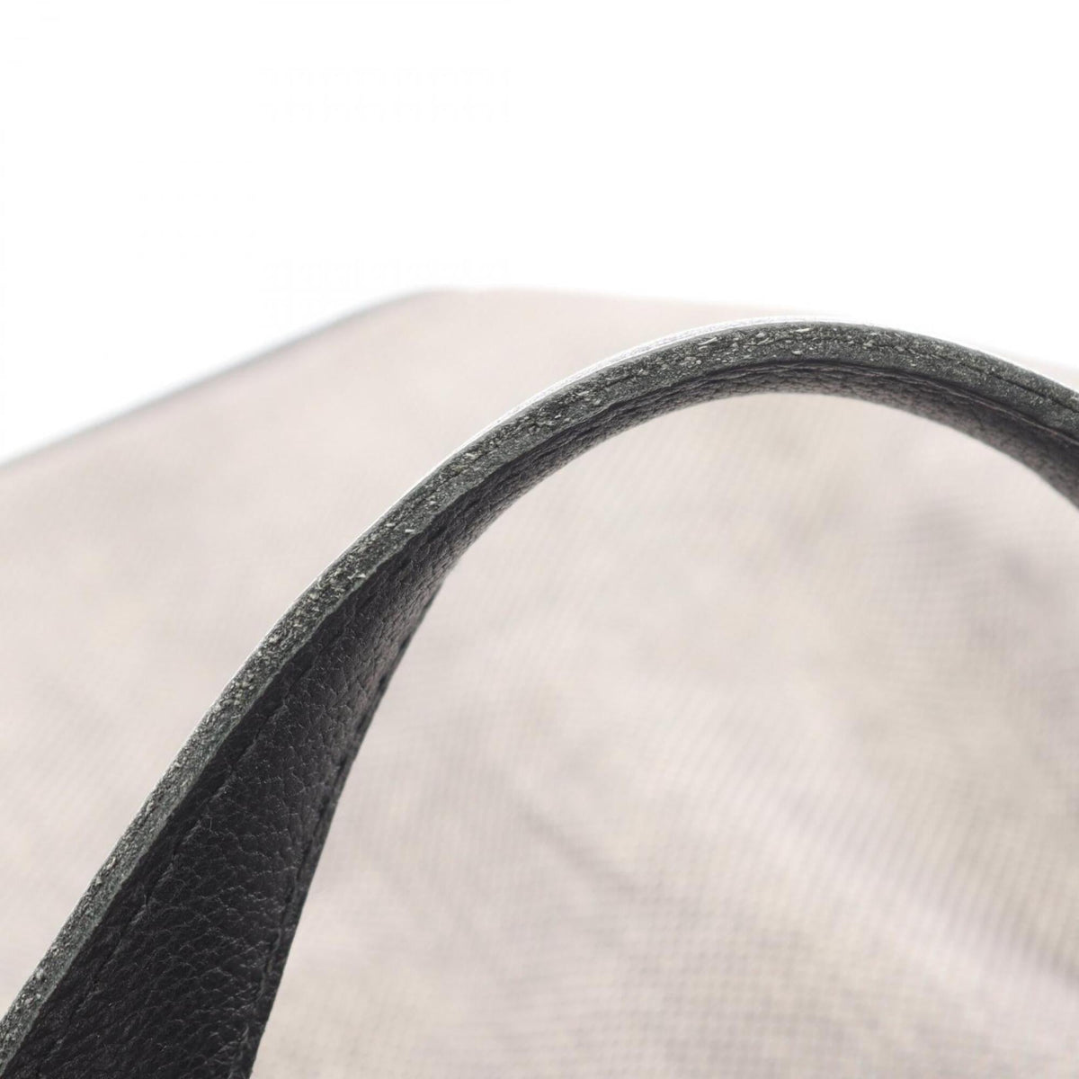 Bottega Veneta Black Gray Canvas Leather Handbag (Pre-Owned)