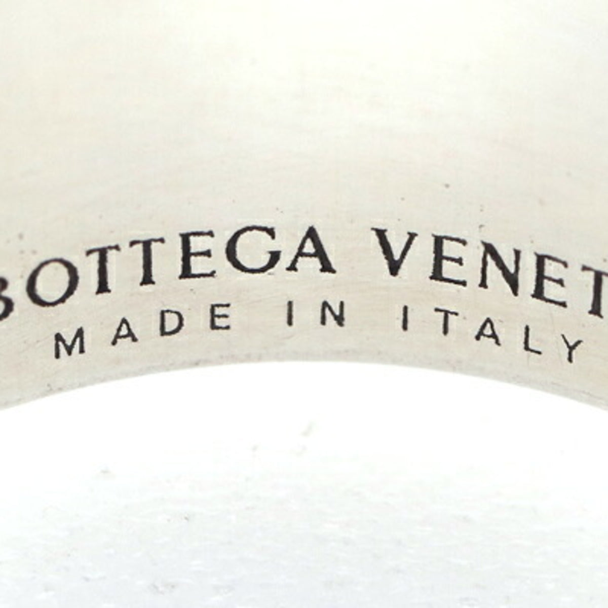 Bottega Veneta Silver Sterling Silver 925 Band Ring (Pre-Owned)