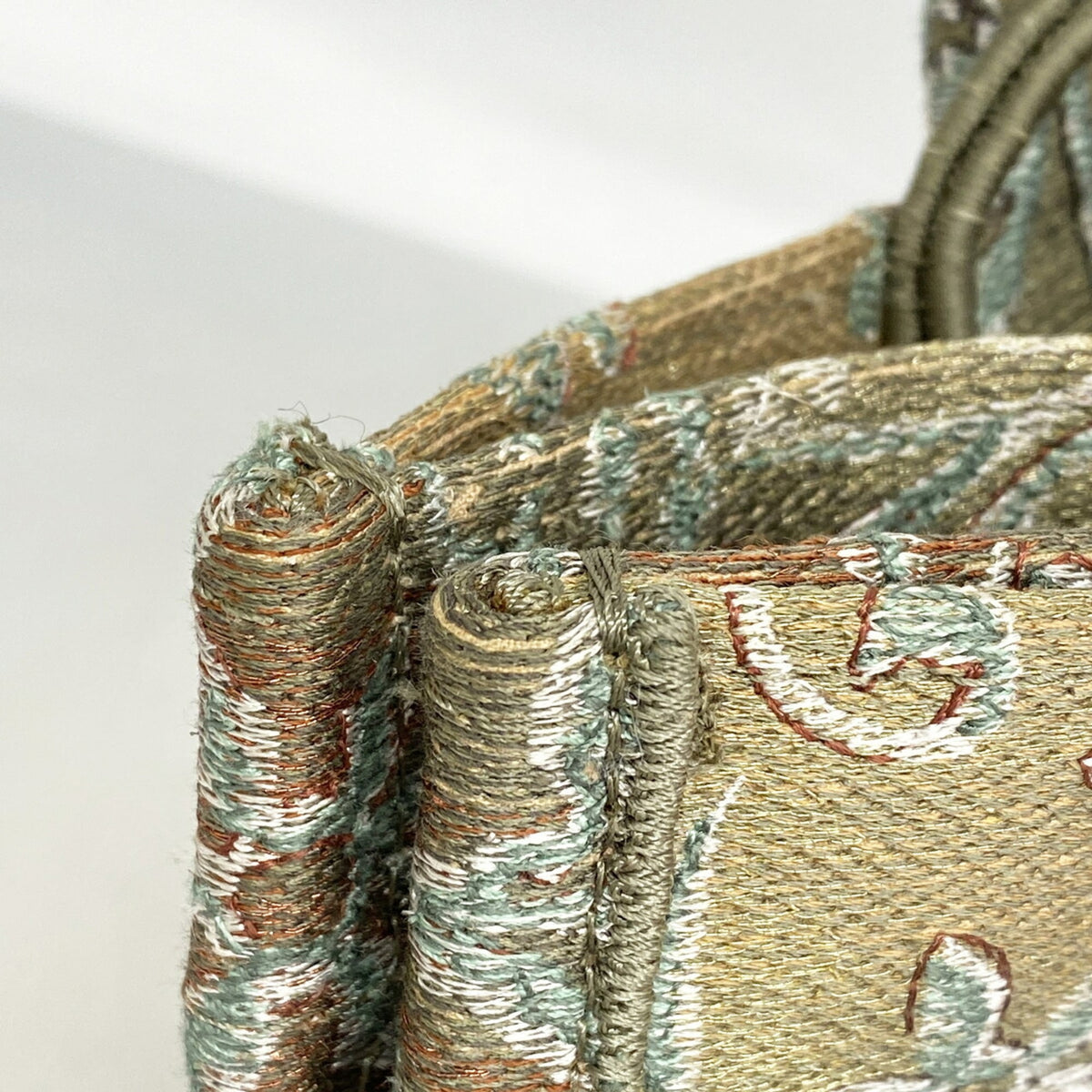 Christian Dior Moss Green Canvas Tote Bag (Pre-Owned)