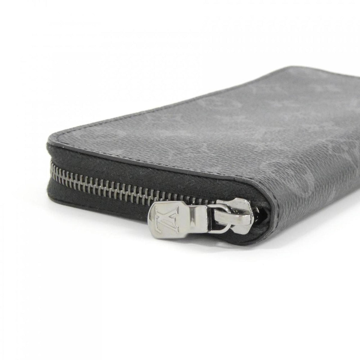 Louis Vuitton Black Coated Canvas Long Wallet (Bi-Fold) (Pre-Owned)
