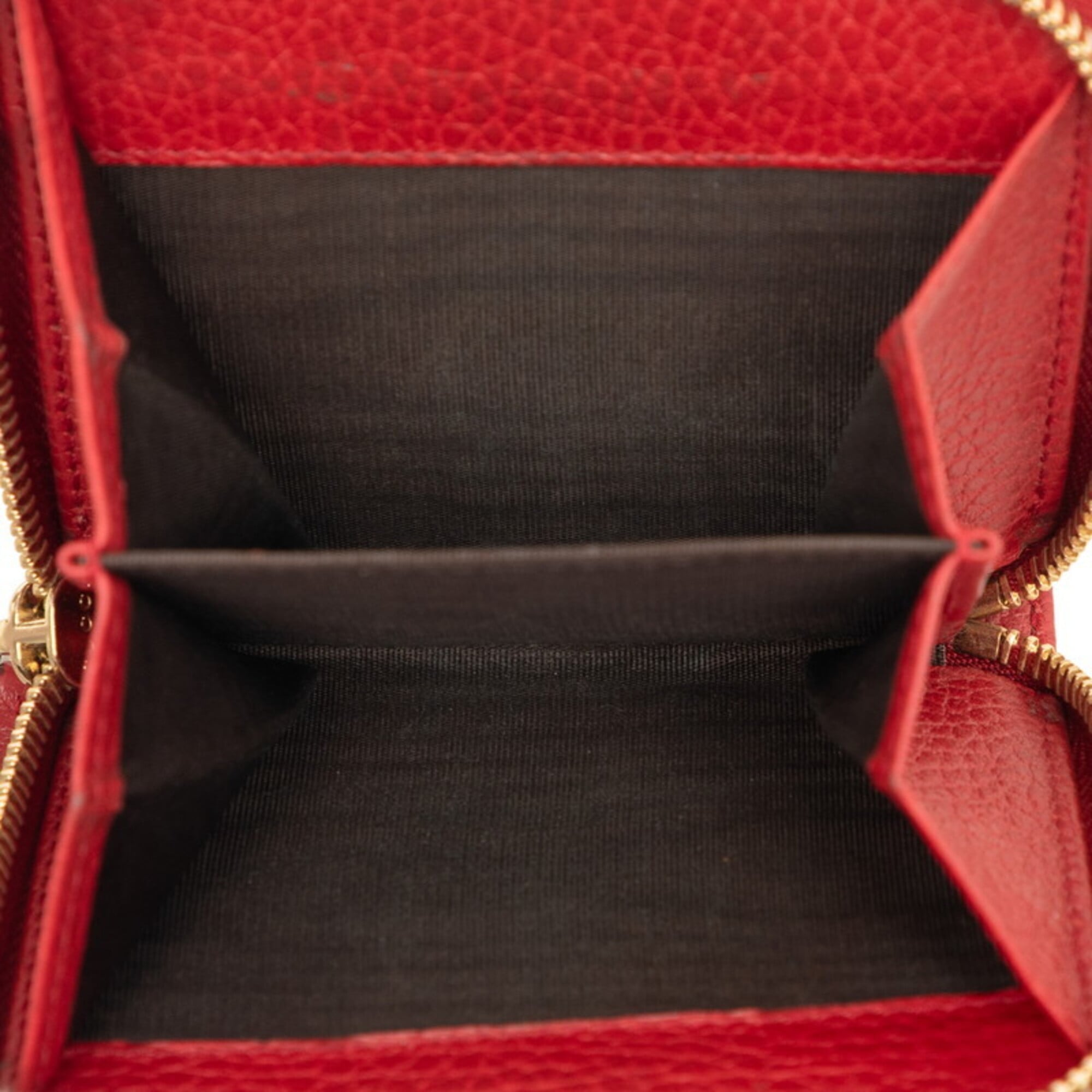 Gucci Beige Red Color Canvas Leather Wallet (Bi-Fold) (Pre-Owned)
