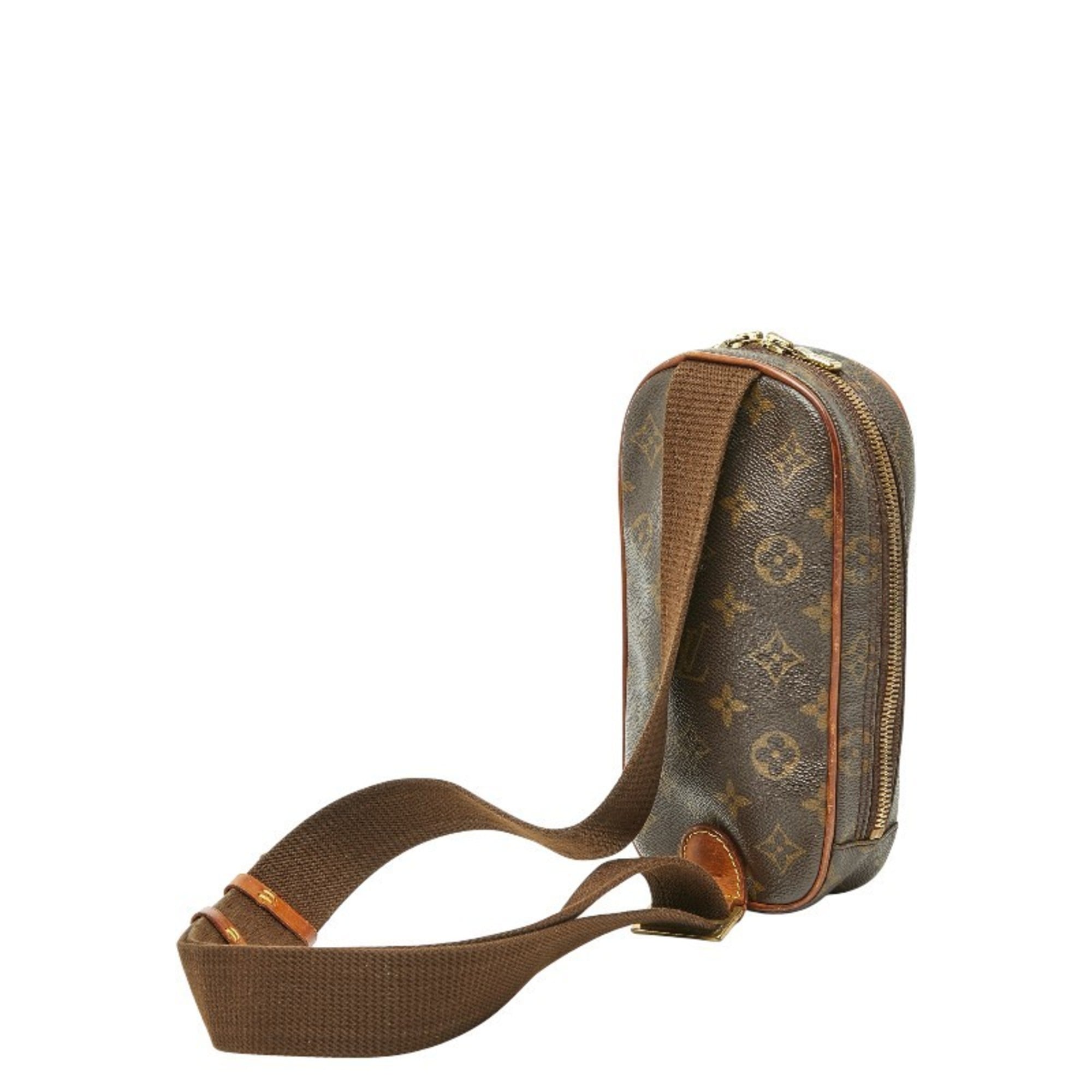 Louis Vuitton Brown Pvc Leather Sling Bag (Pre-Owned)