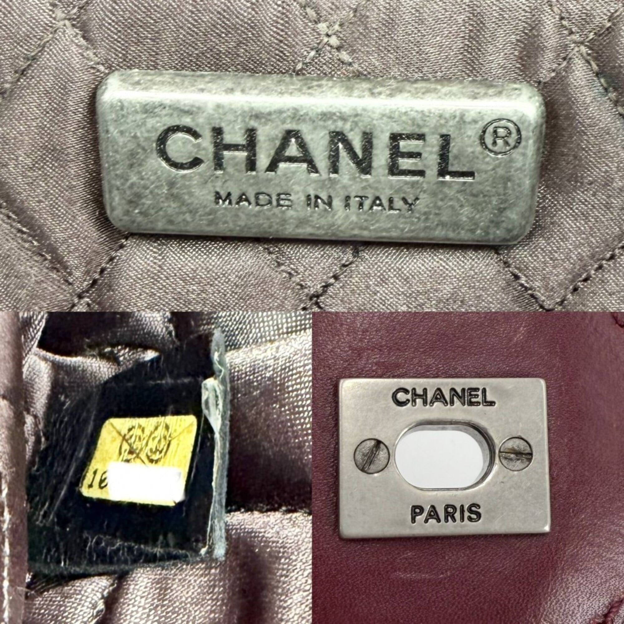 Chanel Red Color Tweed Leather Handbag Shoulder Bag (Pre-Owned)