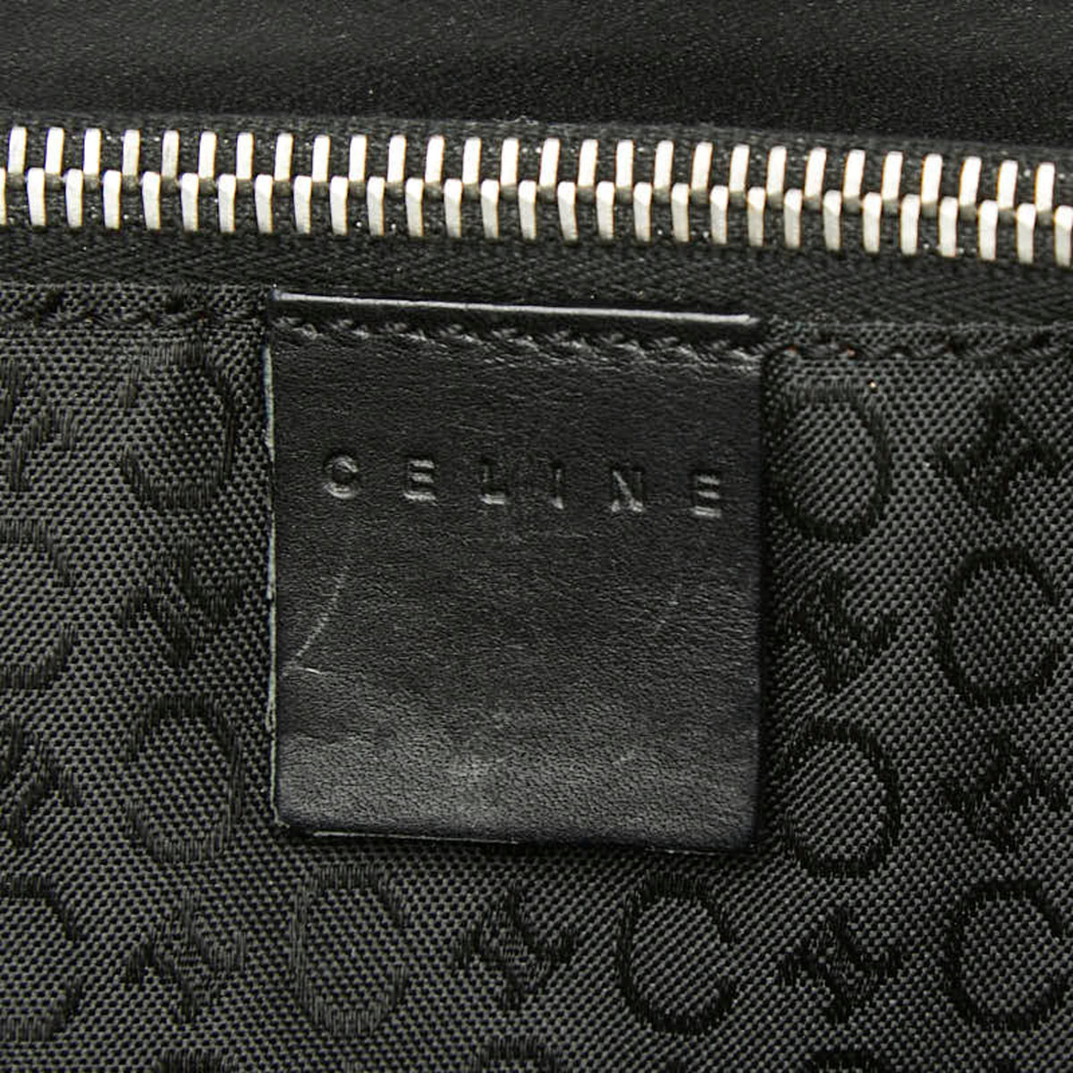 Celine Black Canvas Leather Shoulder Bag Tote Bag (Pre-Owned)