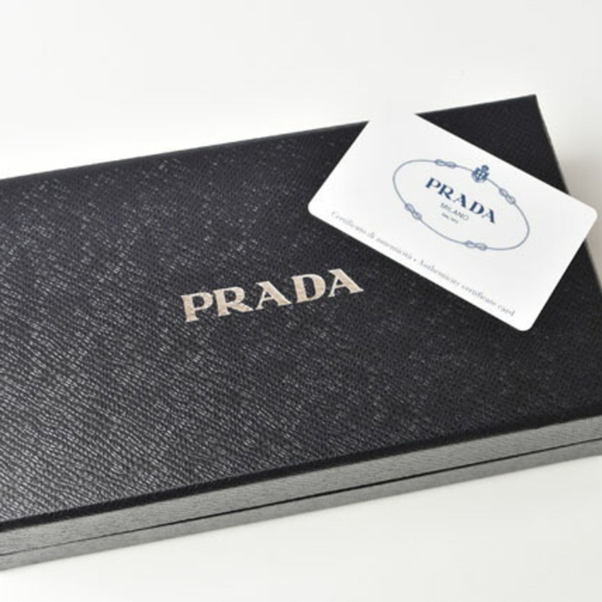 Prada Peonia Saffiano Metal Saffiano Metal Long Wallet (Bi-Fold) (Pre-Owned)