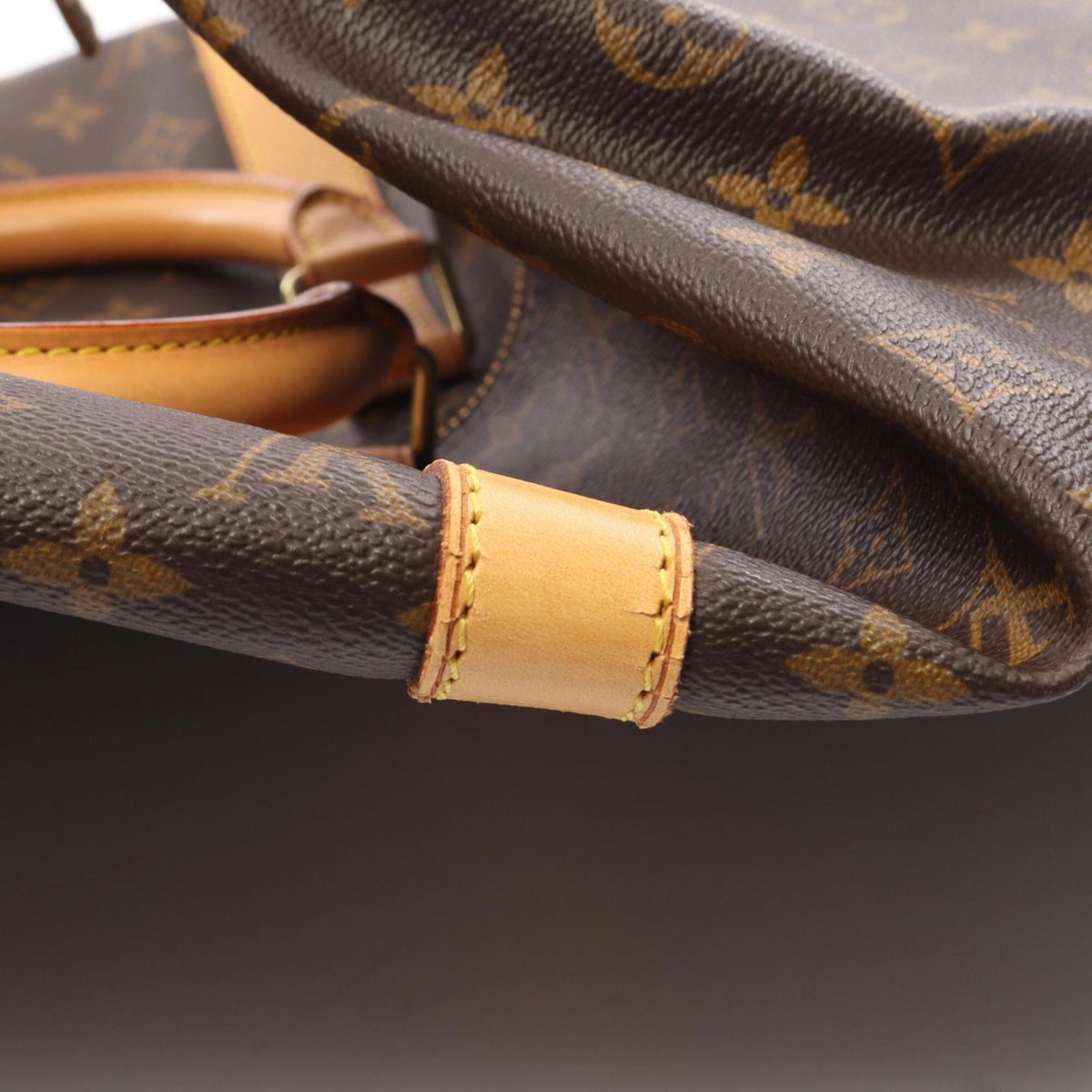Louis Vuitton Brown Coated Canvas Leather Monogram Boston Bag Handbag (Pre-Owned)