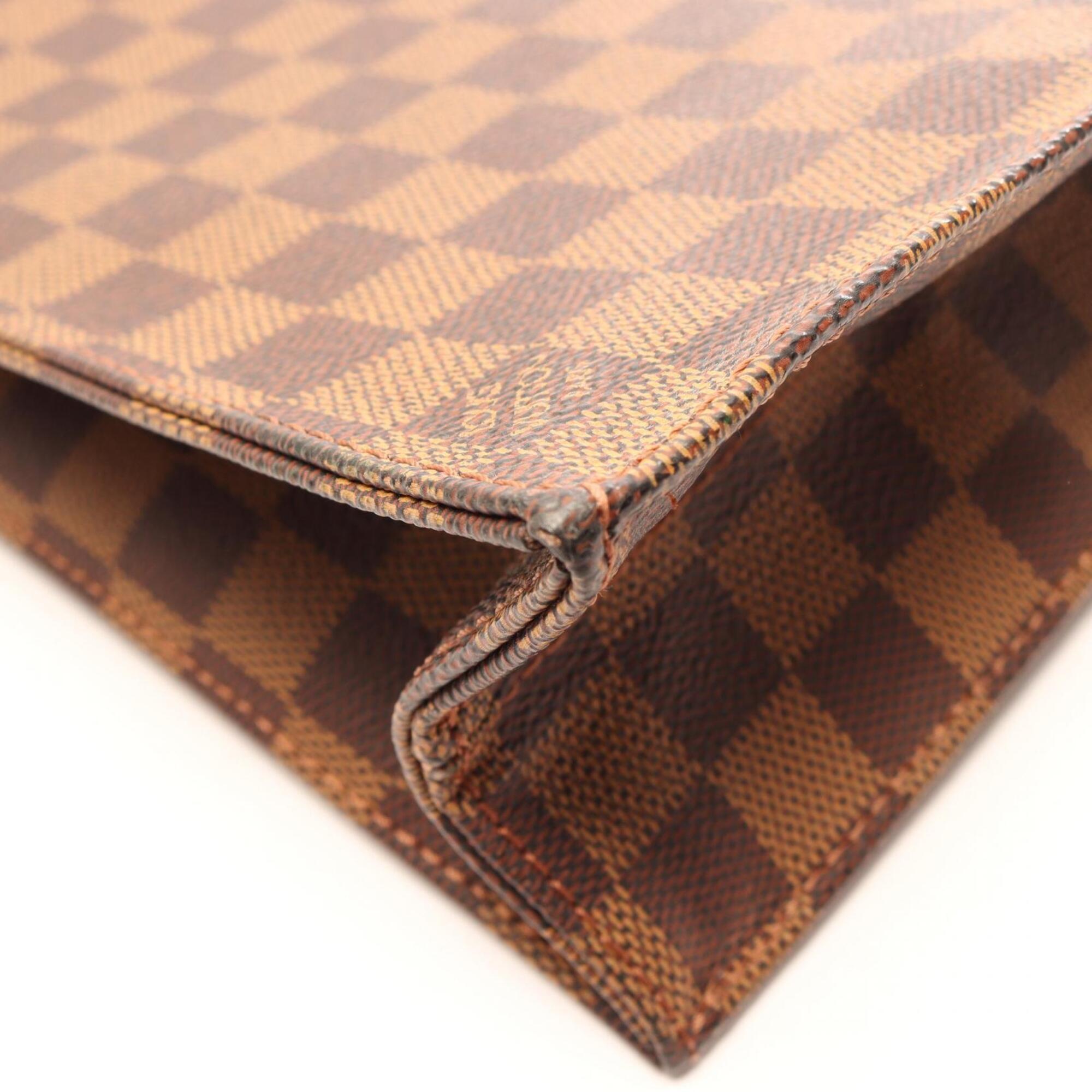 Louis Vuitton Brown Coated Canvas Pvc Leather Handbag Tote Bag (Pre-Owned)