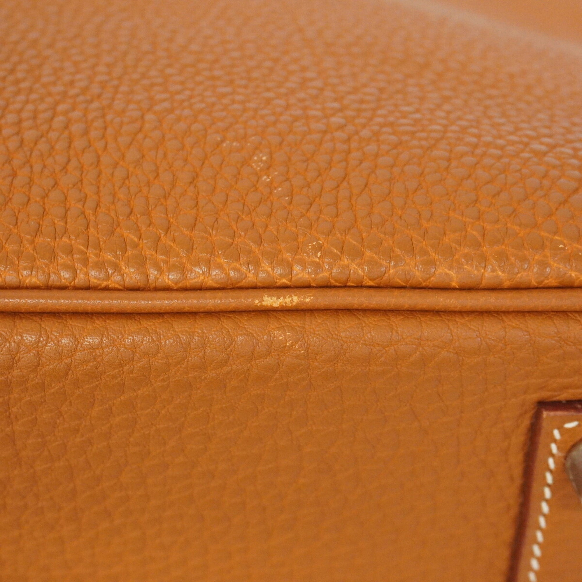 Hermes Gold Togo Leather Handbag (Pre-Owned)