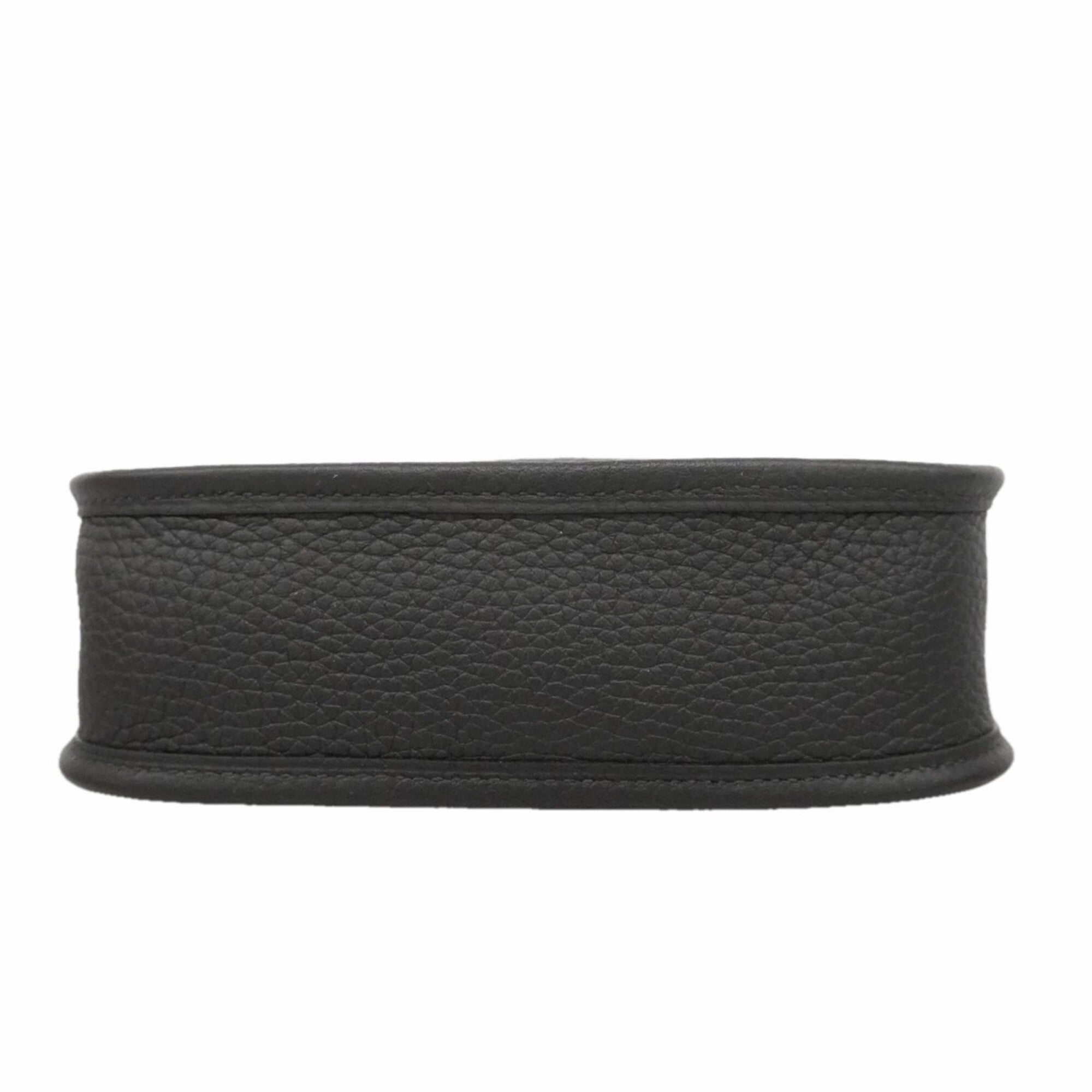 Hermes Black Taurillon Clemence Leather Shoulder Bag (Pre-Owned)