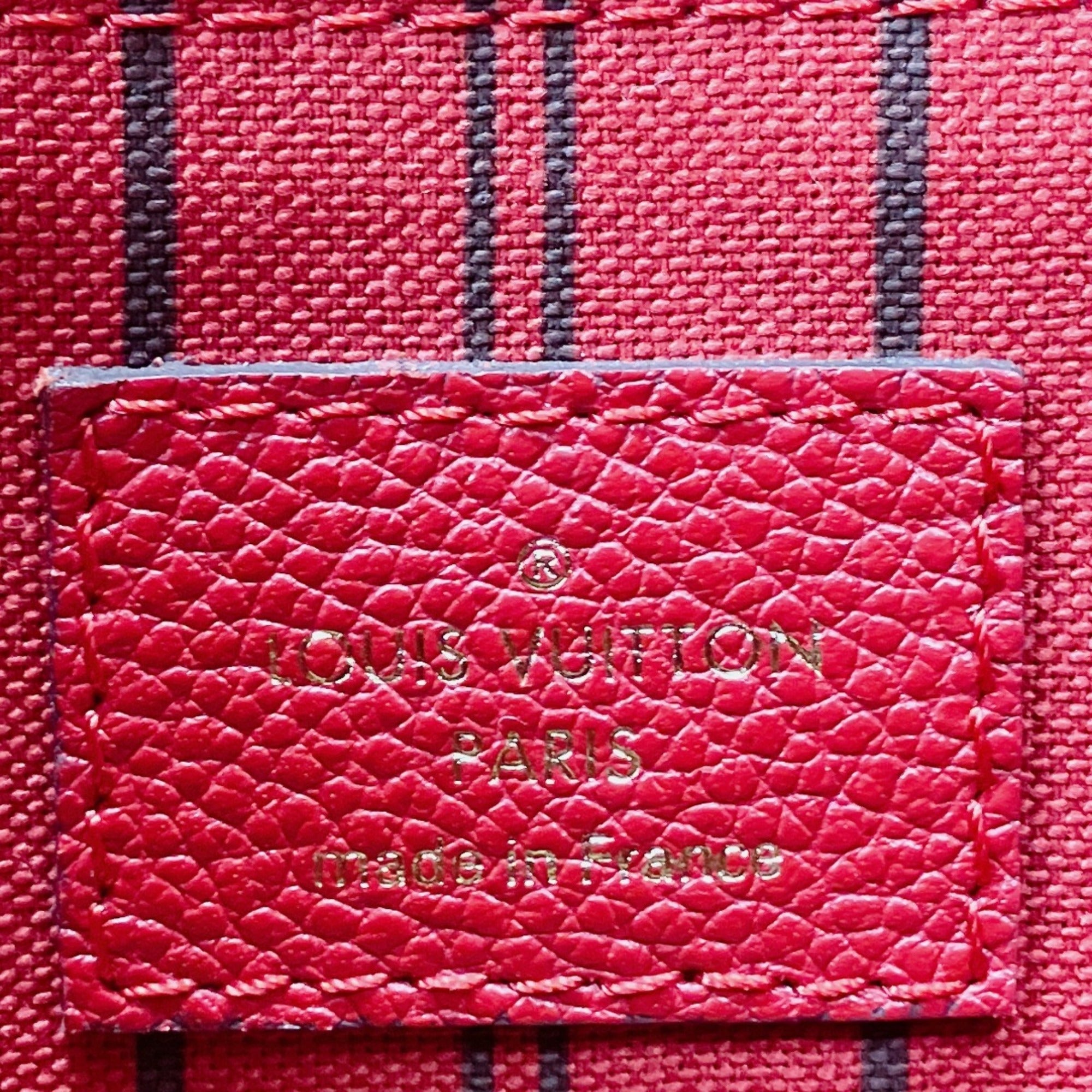 Louis Vuitton Red Color Monogram Empreinte Handbag (Pre-Owned)