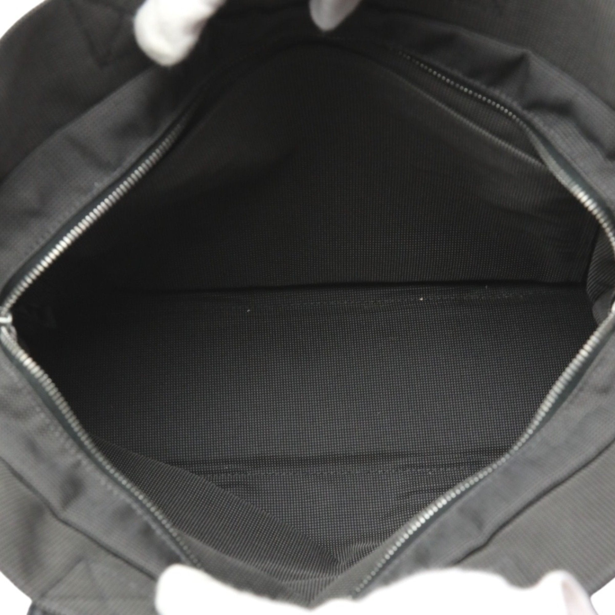 Hermes Her Line Gray Canvas Tote Bag (Pre-Owned)