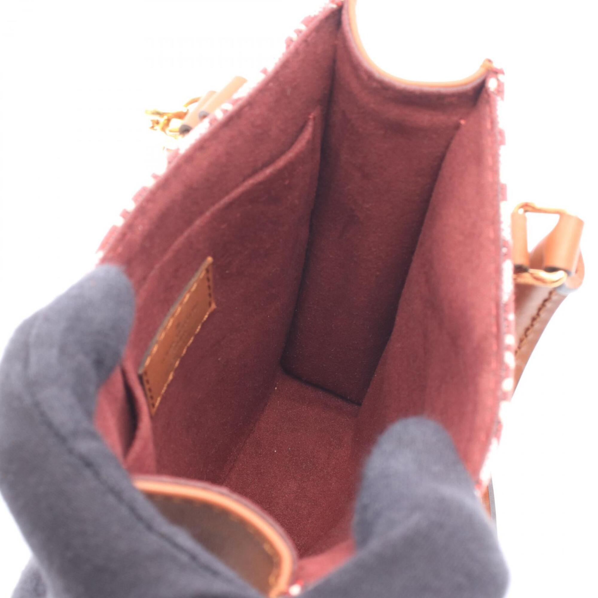 Louis Vuitton Bordeaux Brown Monogram Canvas Leather Handbag (Pre-Owned)
