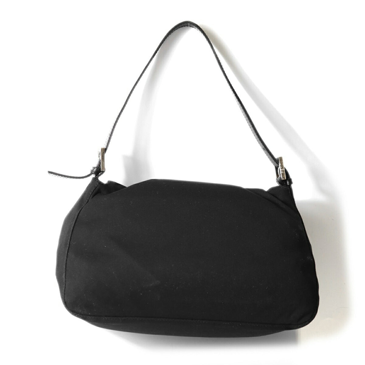 Fendi Black Cotton Jersey Shoulder Bag (Pre-Owned)