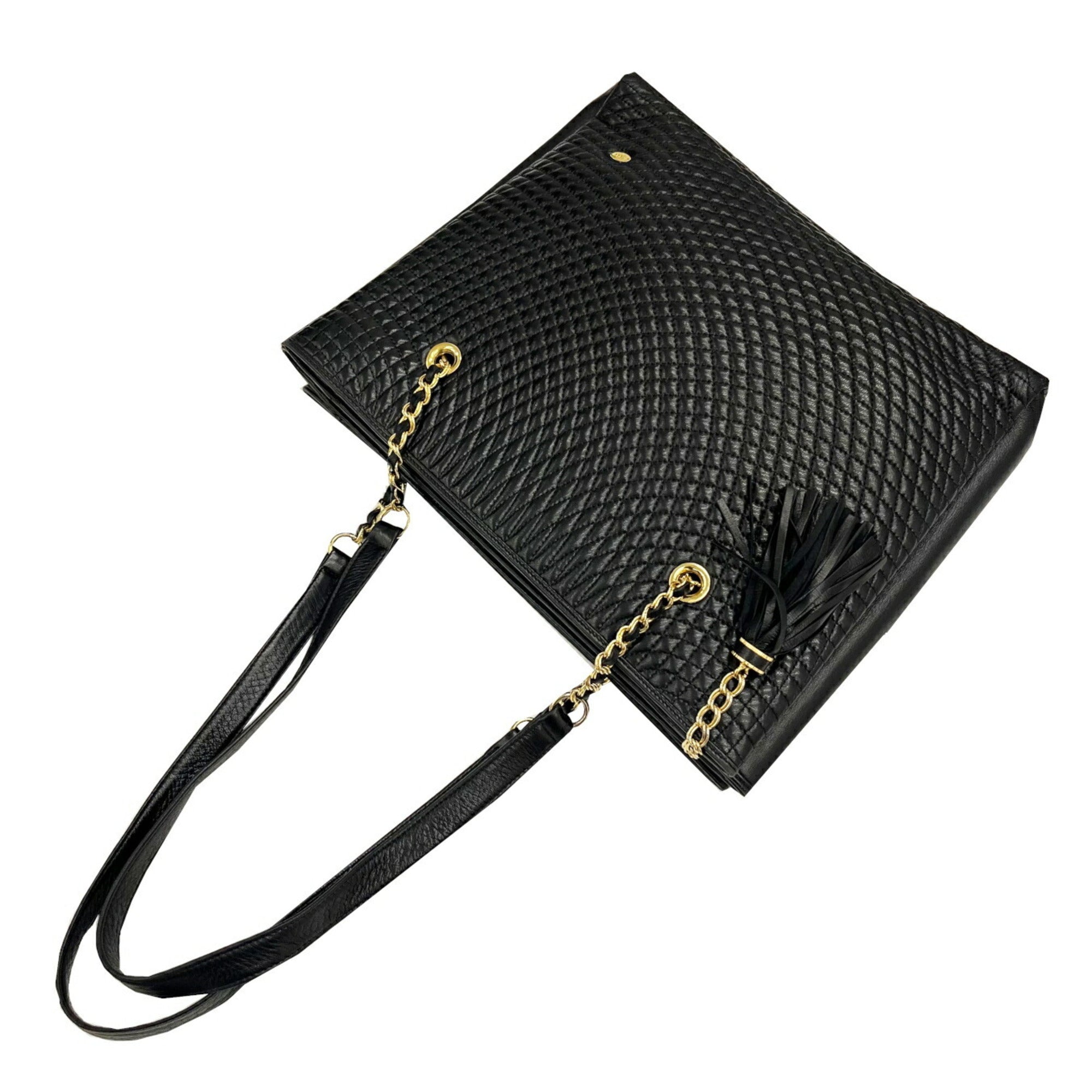 Bally Black Quilting Tote Bag (Pre-Owned)