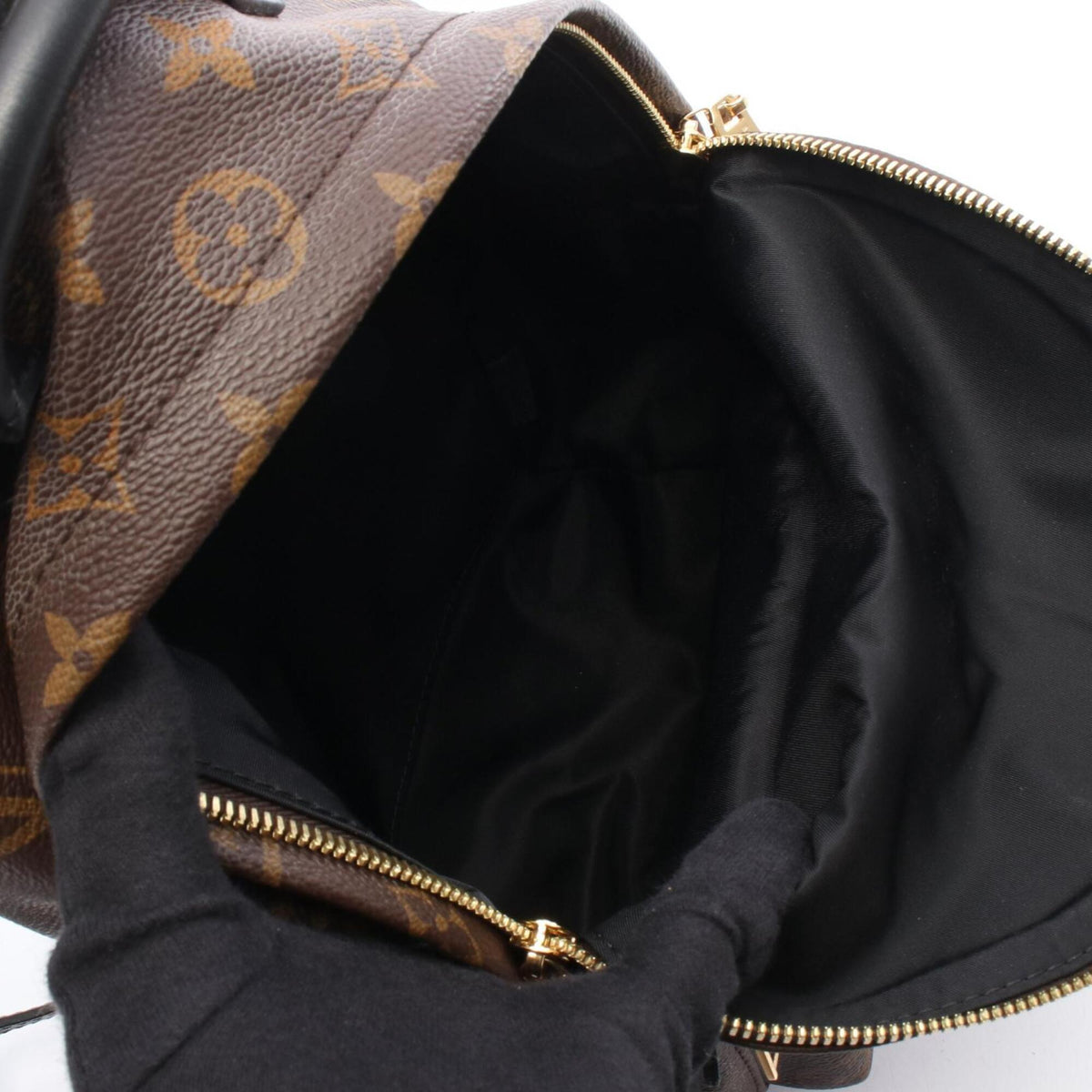 Louis Vuitton Black Brown Monogram Monogram Leather Backpack (Pre-Owned)