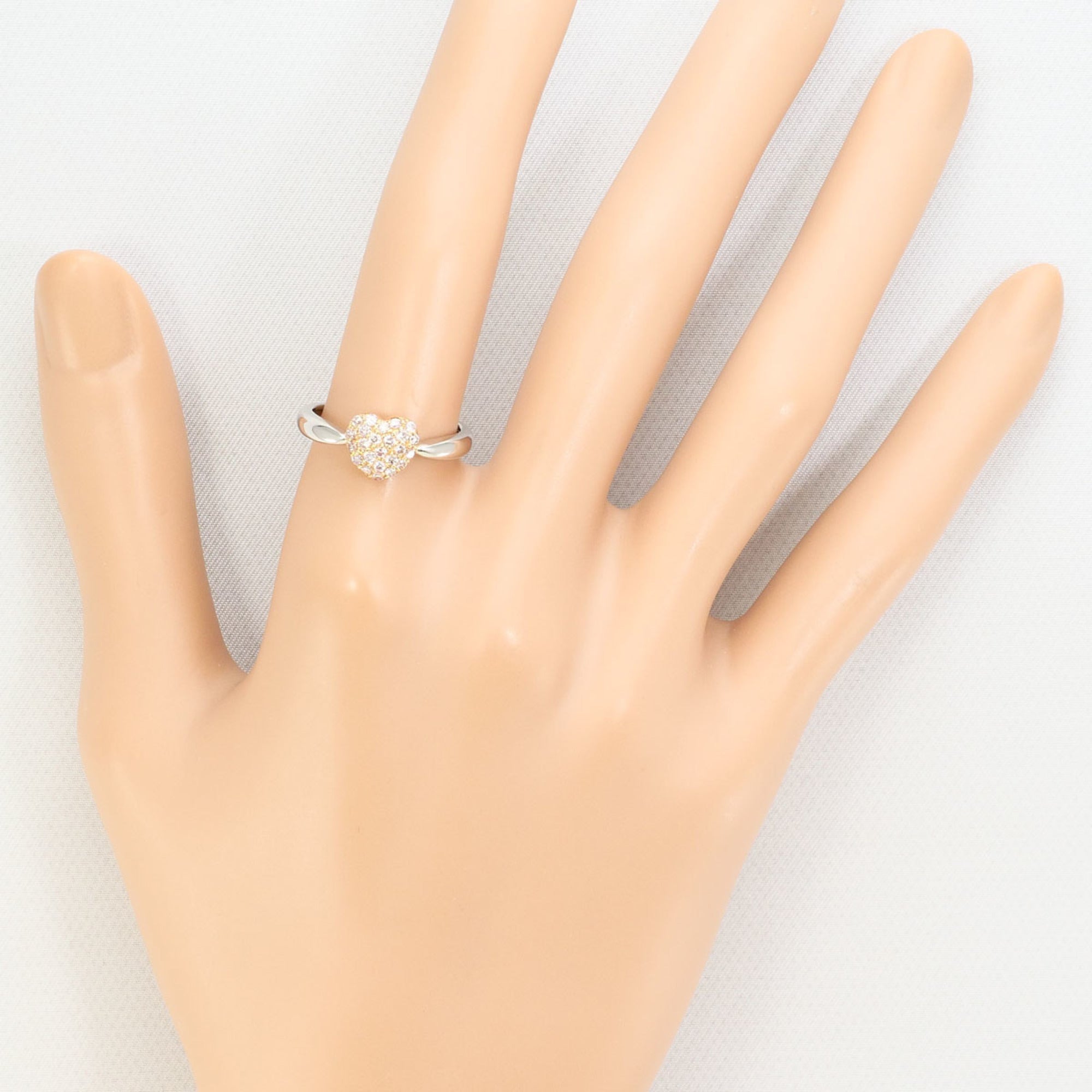 Unbranded Pink Gold Pink Platinum Pink Gold (18K) Platinum 900 Band Ring (Pre-Owned)