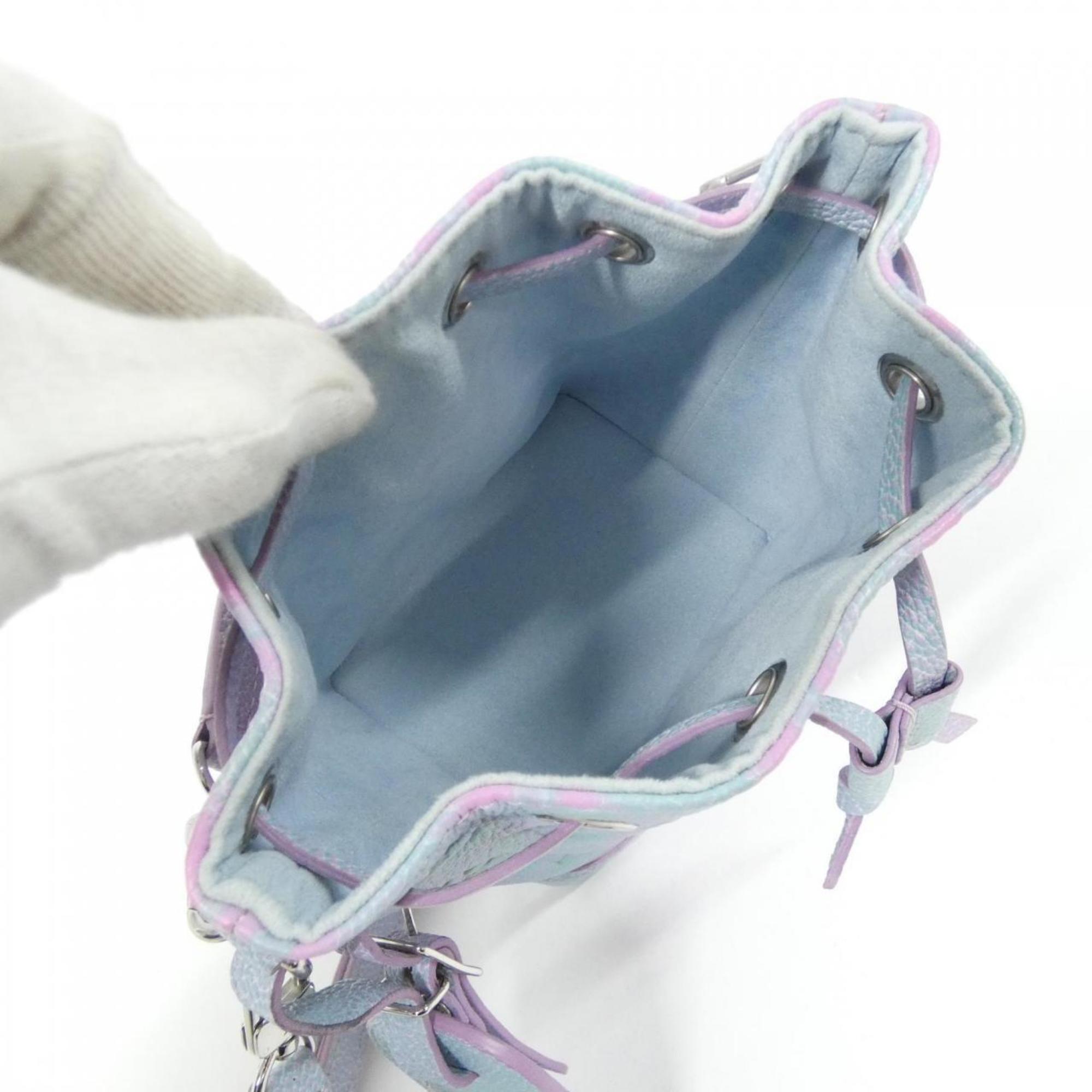 Louis Vuitton Lilac Leather Shoulder Bag (Pre-Owned)