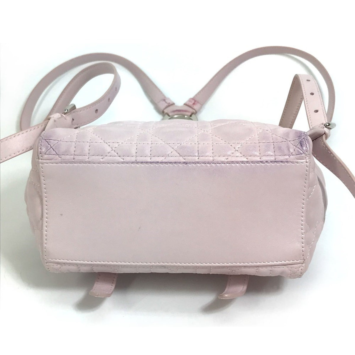 Christian Dior Pink Leather Backpack (Pre-Owned)