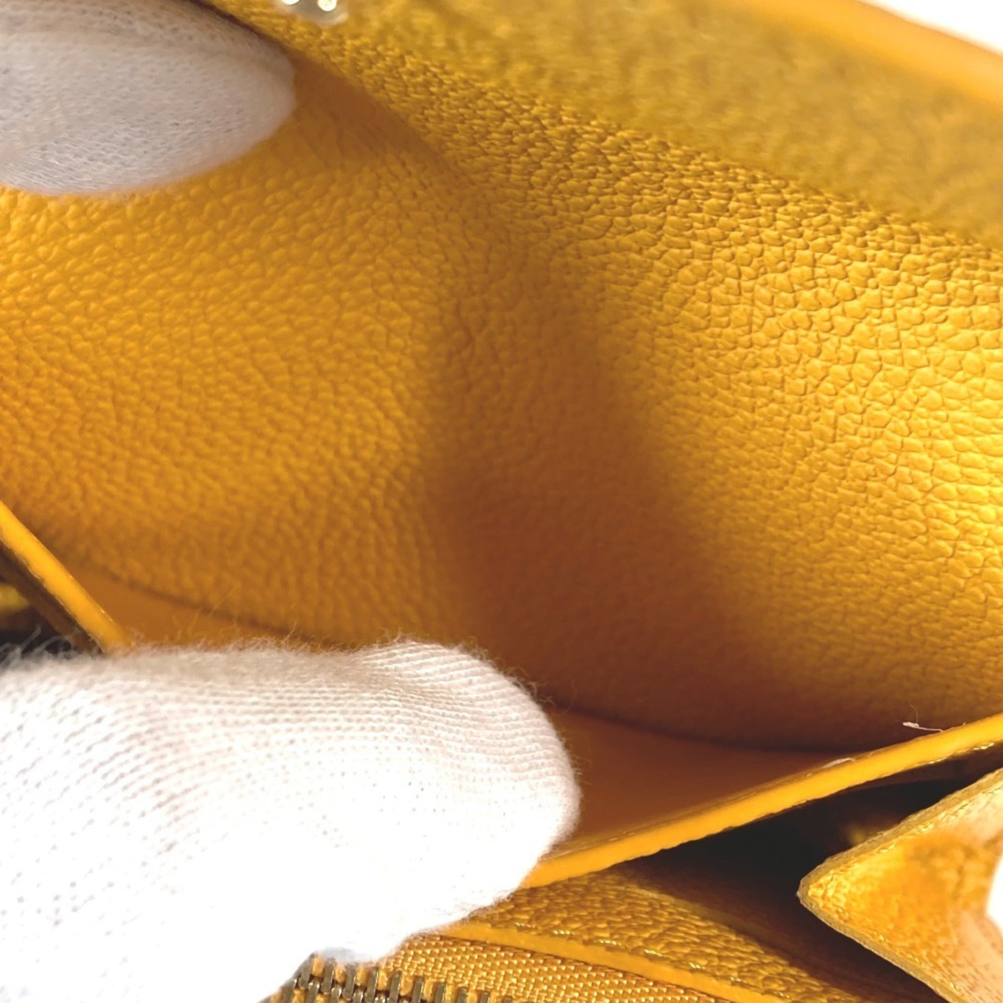 Louis Vuitton Jaune Yellow Monogram Empreinte Coin Purse/Coin Case (Pre-Owned)