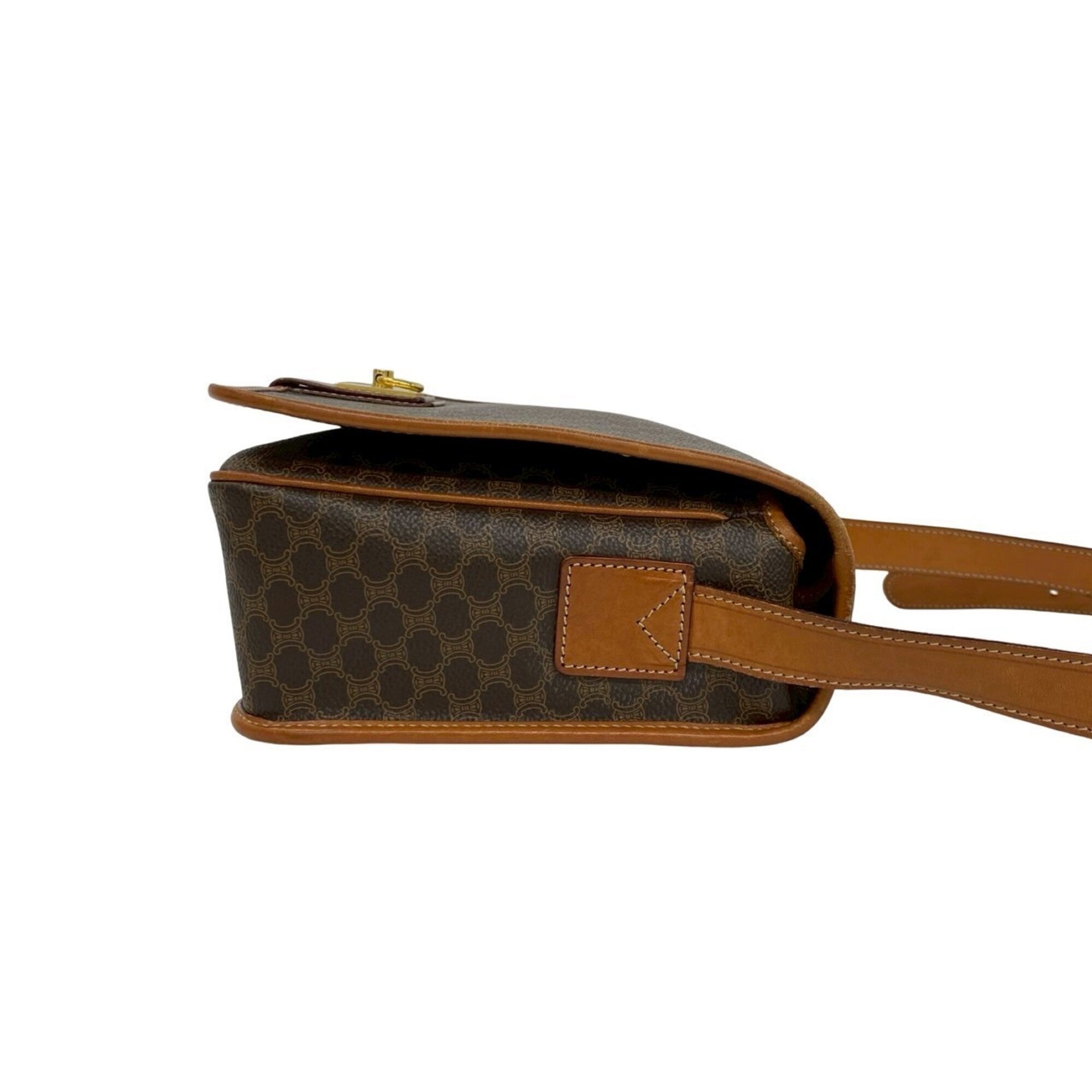 Celine Brown Leather Pvc Shoulder Bag (Pre-Owned)