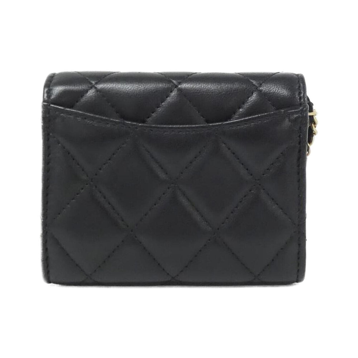 Chanel Black Leather Handbag Shoulder Bag (Pre-Owned)