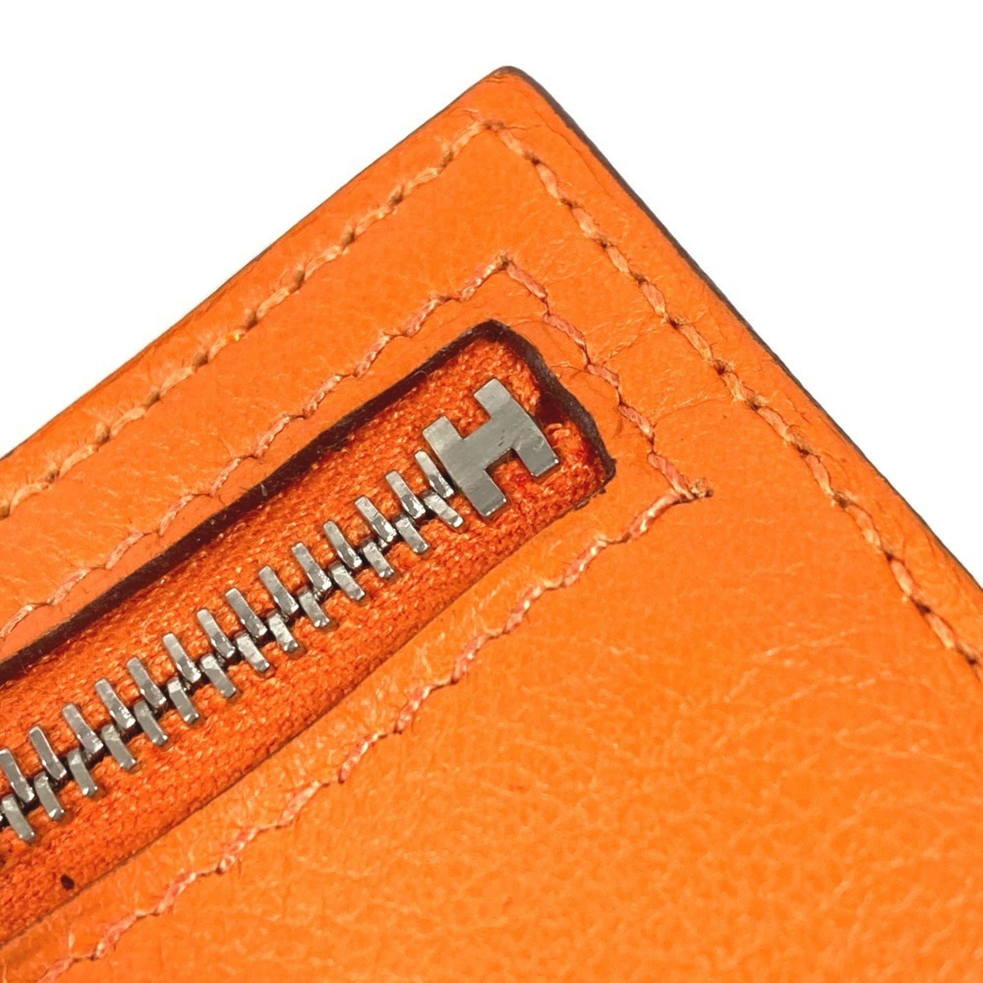 Hermes Orange Swift Leather Wallet (Bi-Fold) (Pre-Owned)