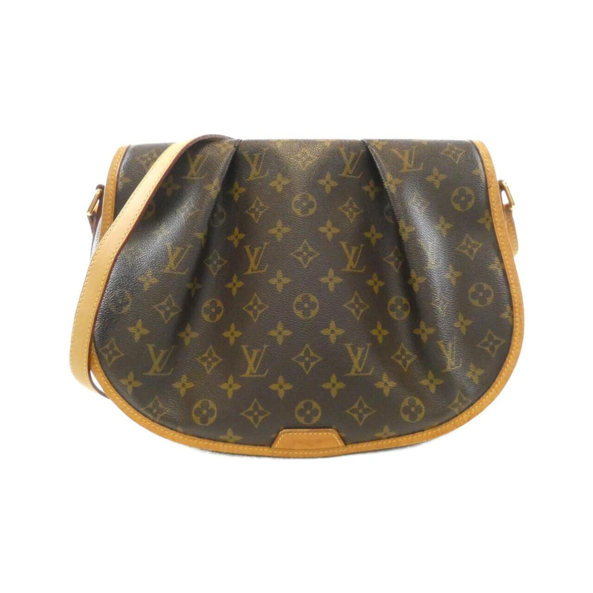 Louis Vuitton Marron Coated Canvas Shoulder Bag (Pre-Owned)