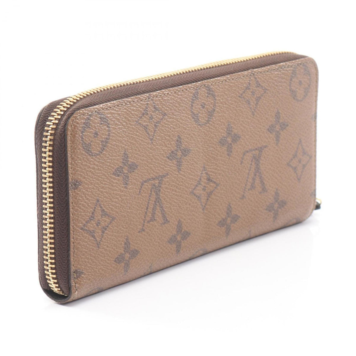 Louis Vuitton Brown Monogram Reverse Coated Canvas Long Wallet (Bi-Fold) (Pre-Owned)