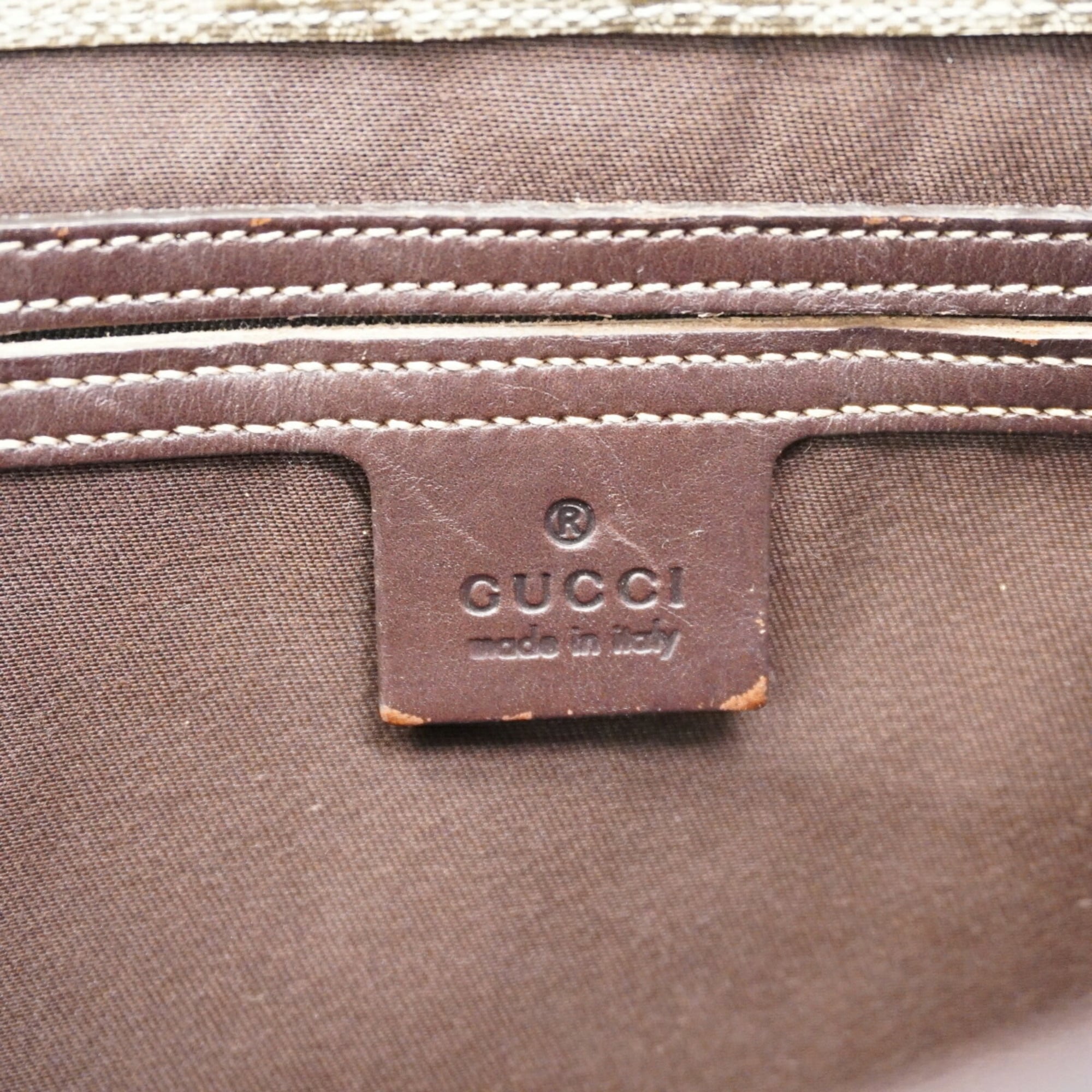 Gucci Brown Pvc Shoulder Bag (Pre-Owned)
