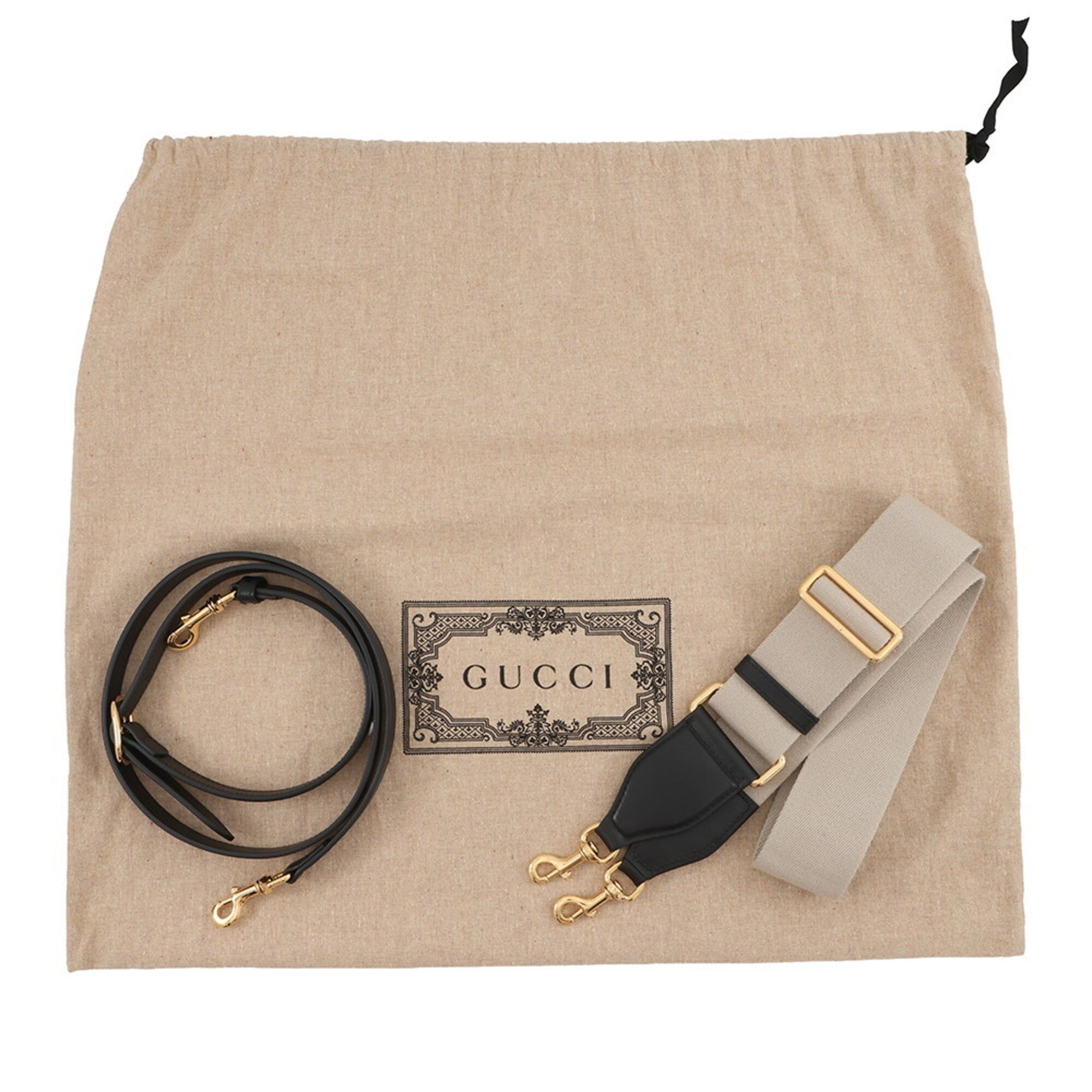 Gucci Black Leather Handbag Shoulder Bag (Pre-Owned)