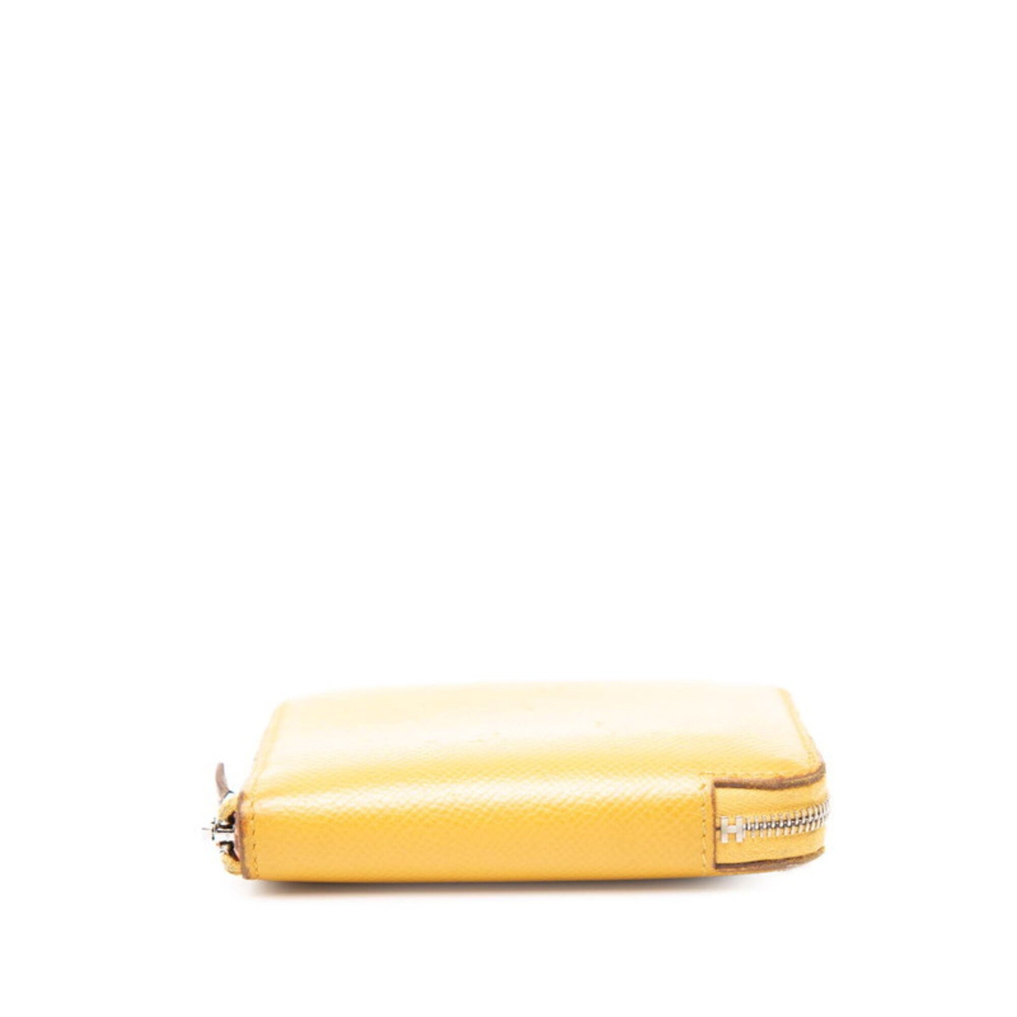 Hermes Yellow Epsom Leather Coin Purse/Coin Case (Pre-Owned)
