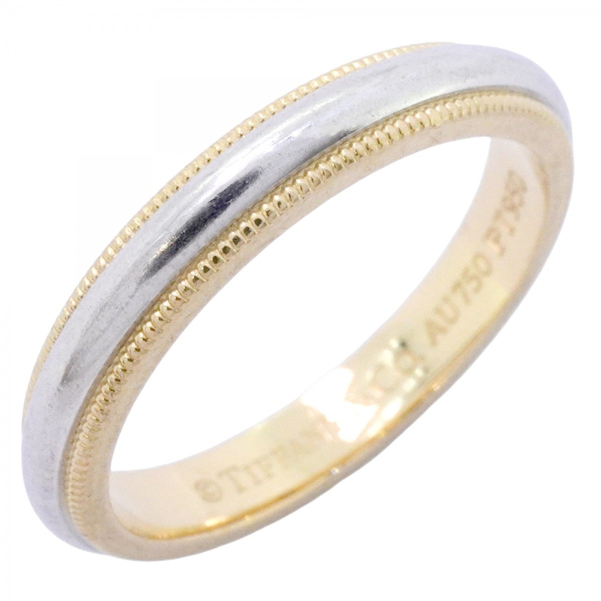 Tiffany Yellow Gold (18K) Platinum 950 Band Ring (Pre-Owned)