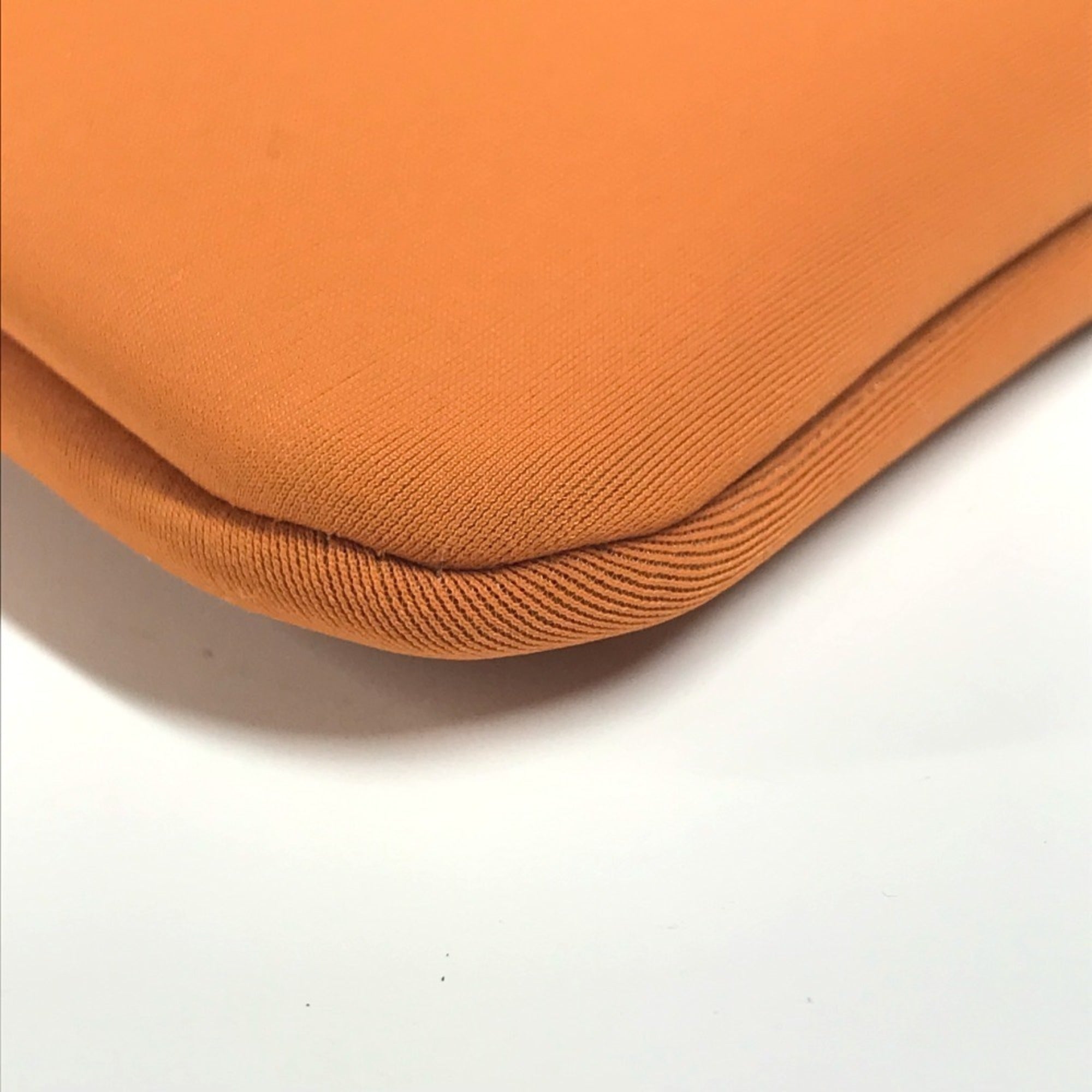 Hermes Orange Polyamide Clutch Bag Pouch (Pre-Owned)