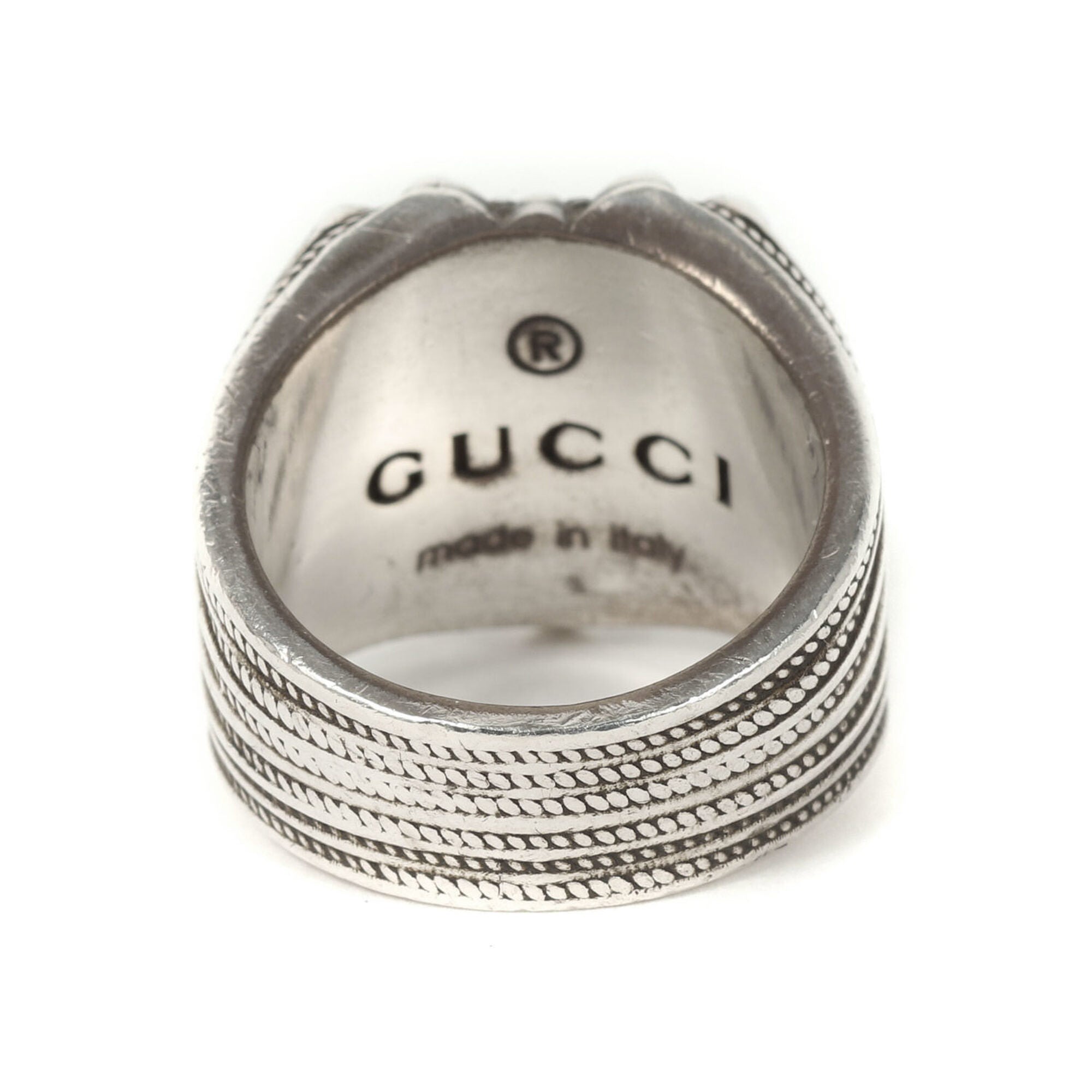 Gucci Silver 925 Band Ring (Pre-Owned)