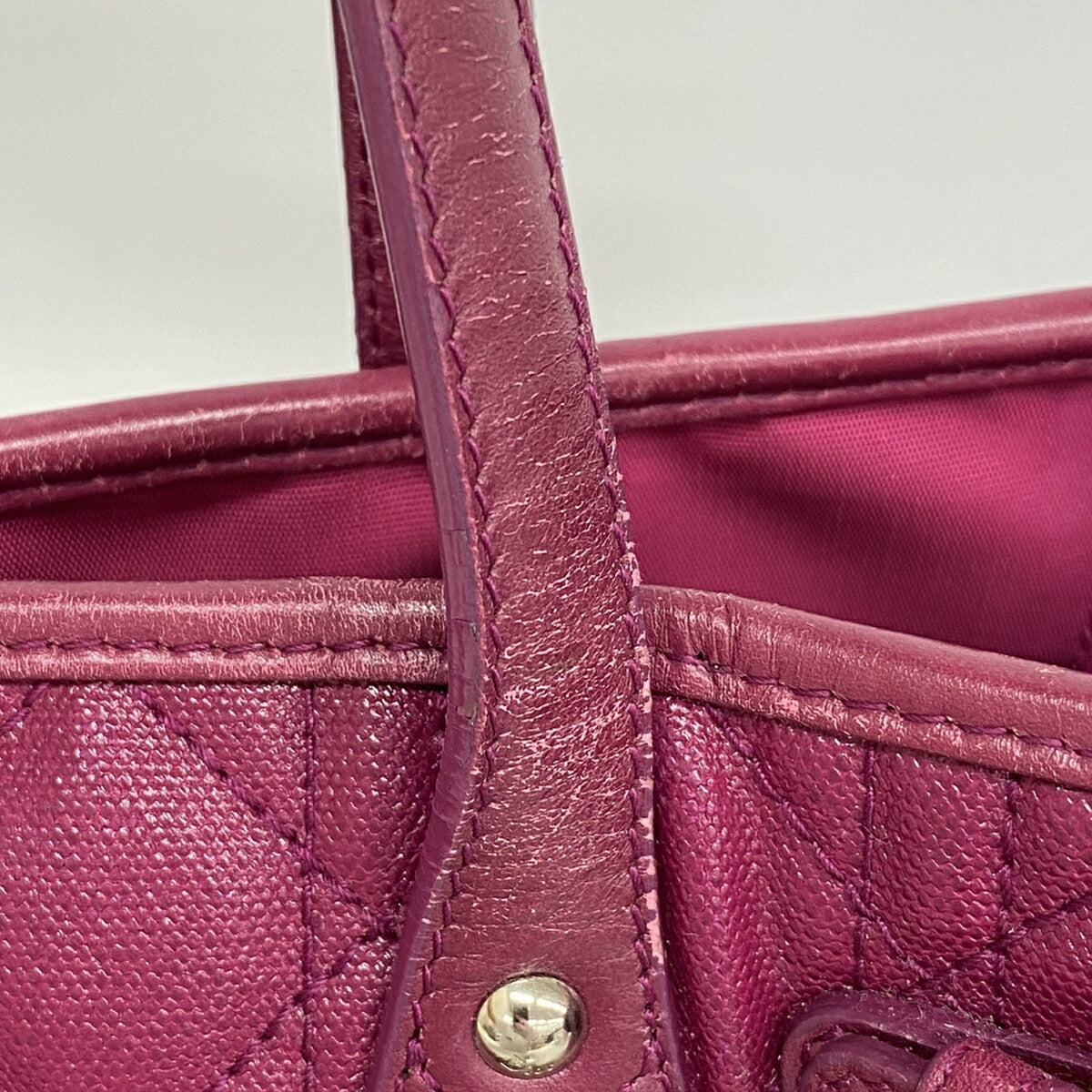 Christian Dior Purple Pvc Tote Bag (Pre-Owned)