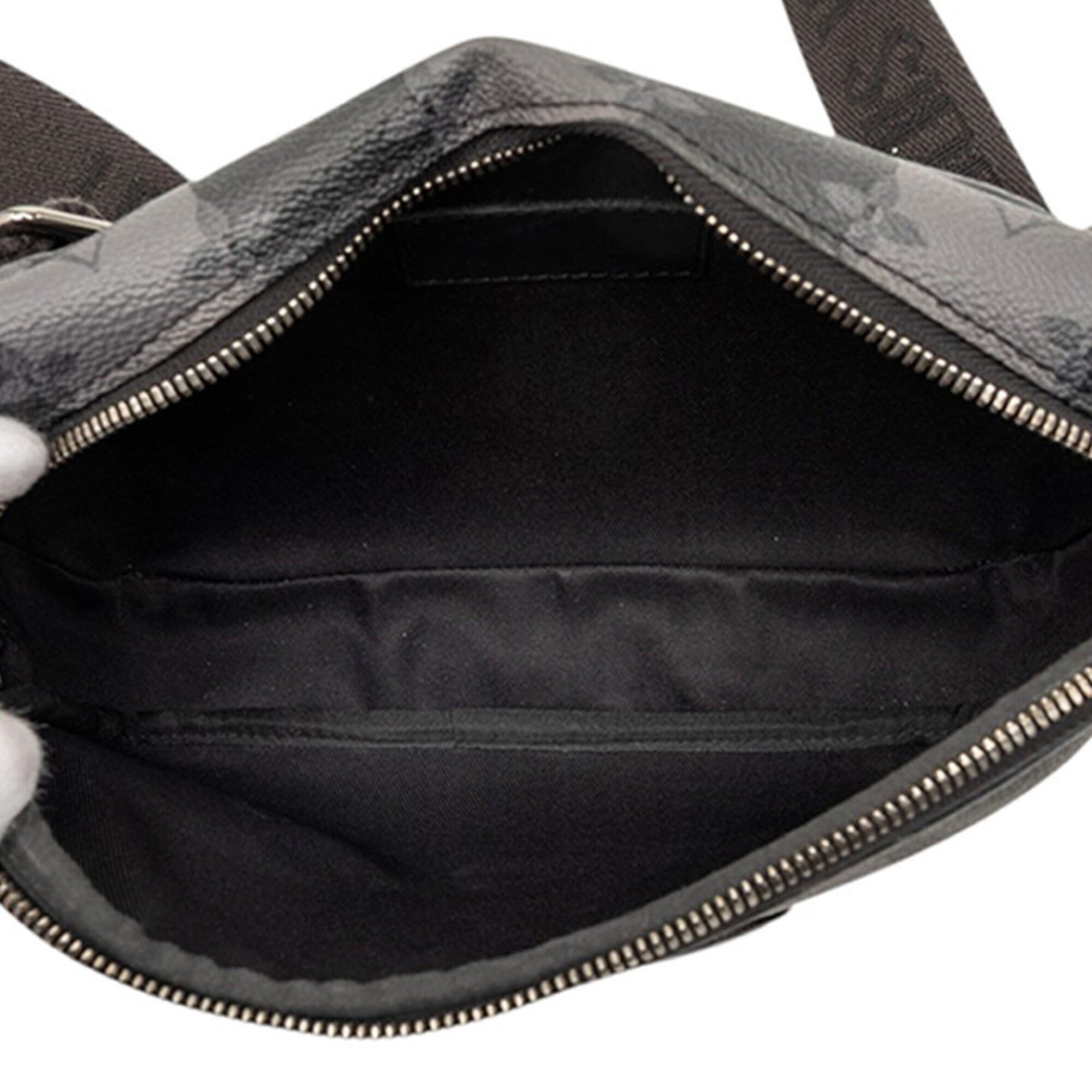 Louis Vuitton Black Gray Pvc Sling Bag (Pre-Owned)