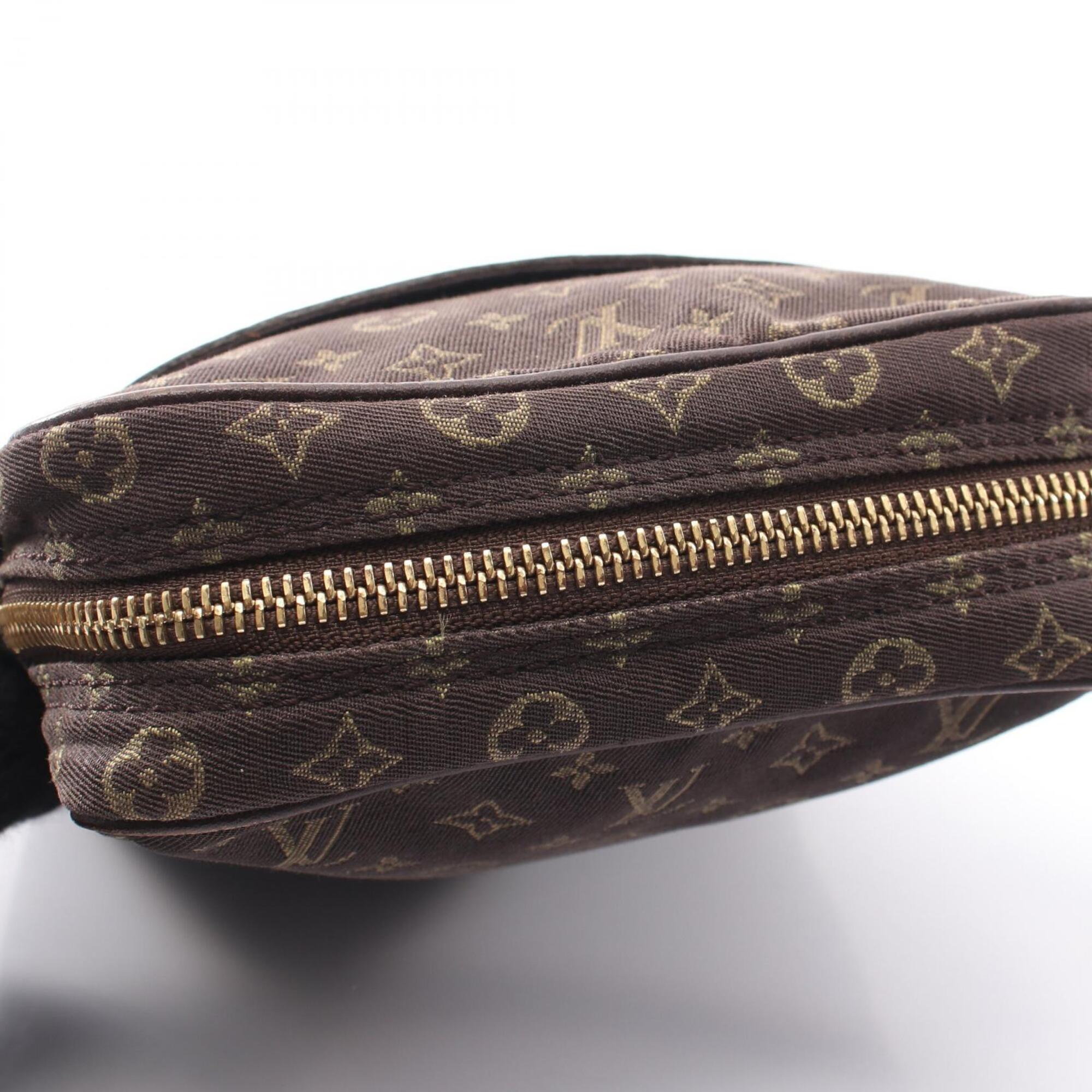 Louis Vuitton Brown Ebene Canvas Leather Handbag Pochette Shoulder Bag (Pre-Owned)