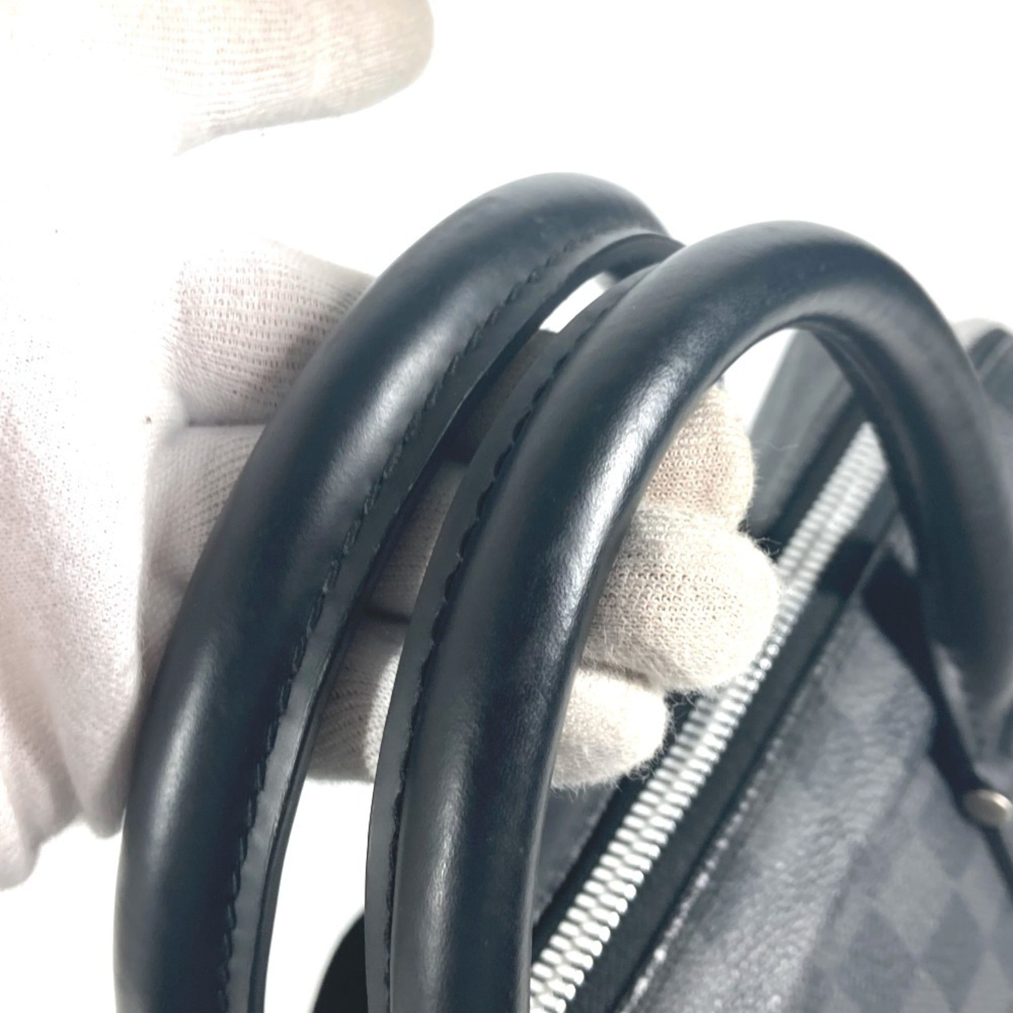 Louis Vuitton Black Damier Graphite Handbag Tote Bag (Pre-Owned)