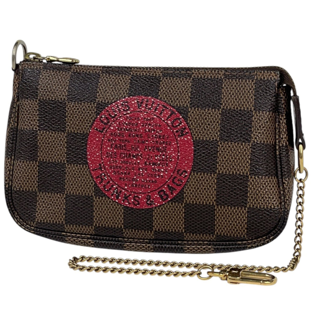 Louis Vuitton Brown Damier Canvas Pochette Pouch (Pre-Owned)