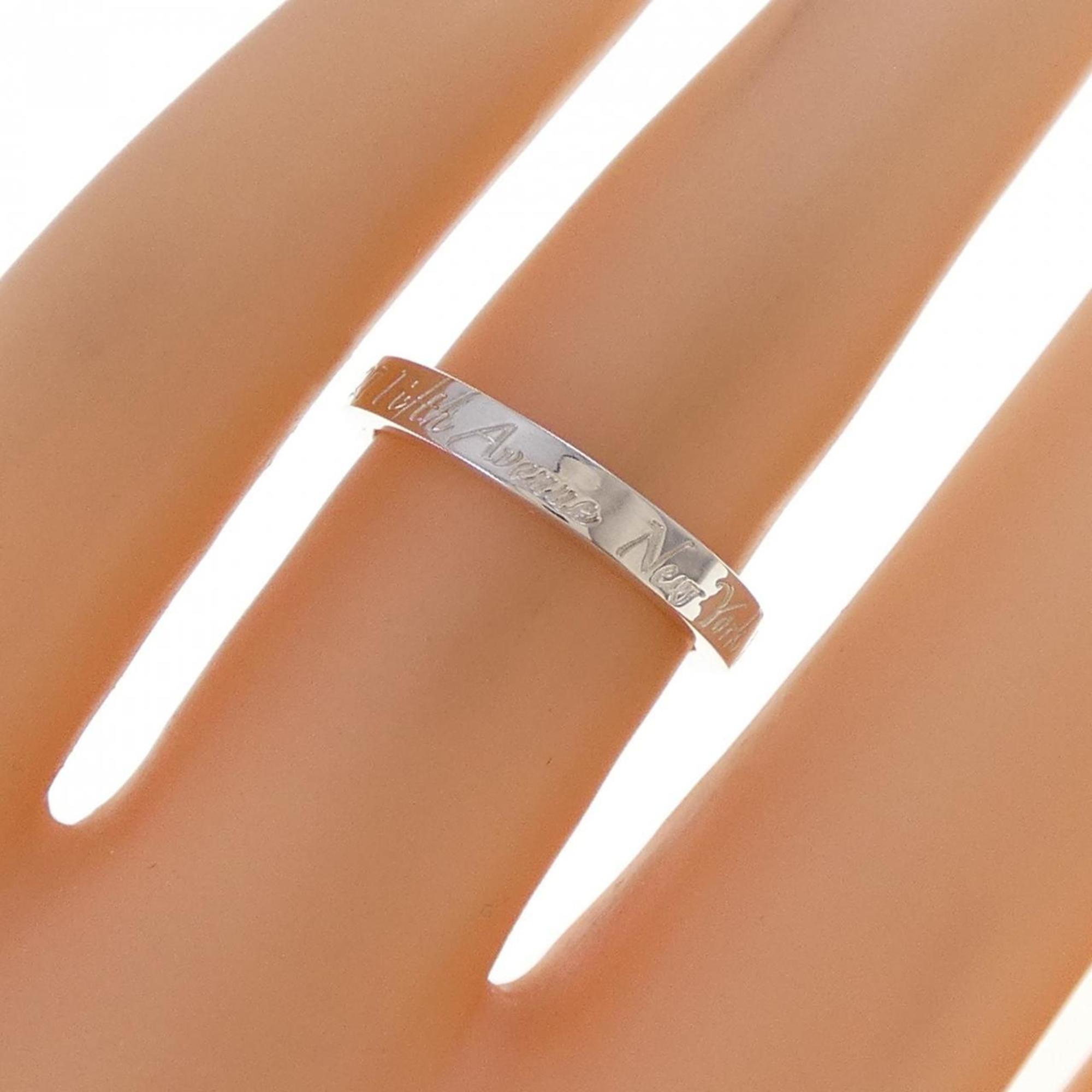 Tiffany Silver Silver 925 Band Ring (Pre-Owned)
