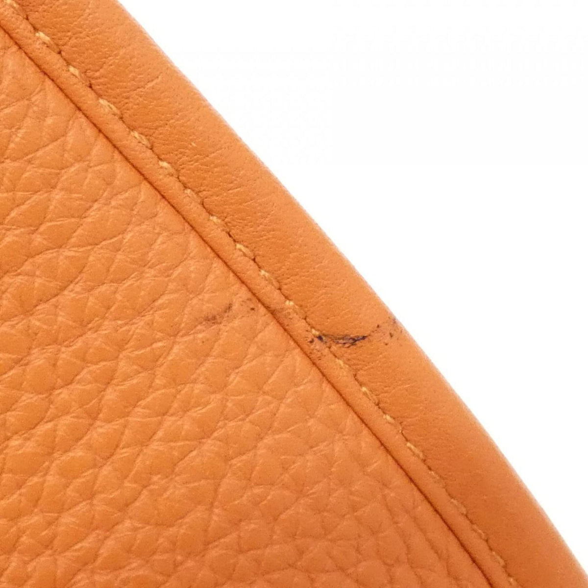 Hermes Feu Taurillon Clemence Leather Shoulder Bag (Pre-Owned)