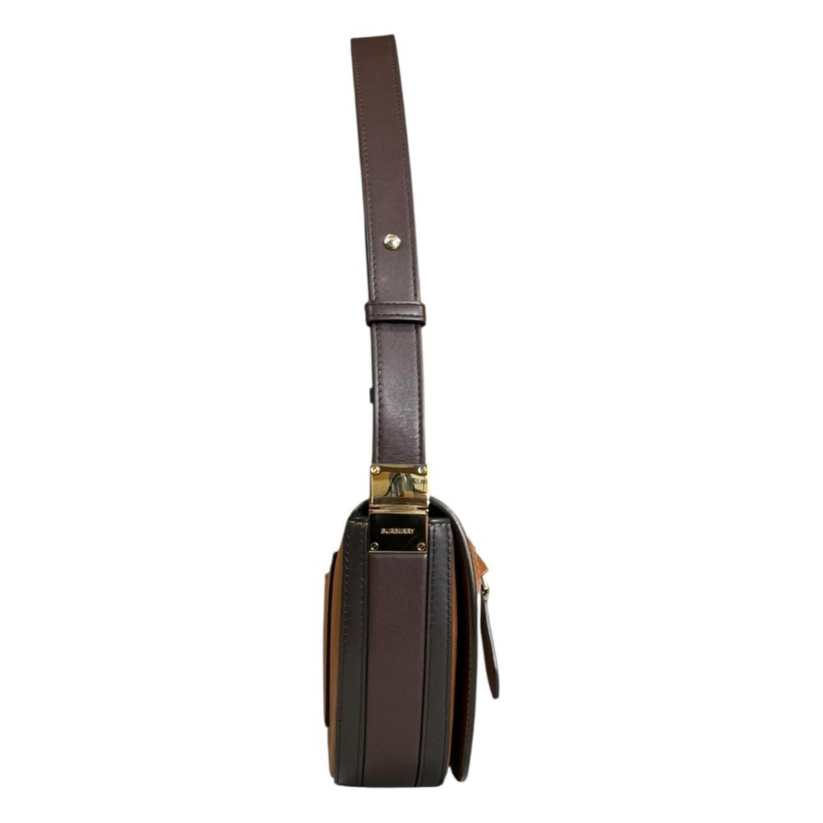 Burberry Brown Leather Shoulder Bag (Pre-Owned)