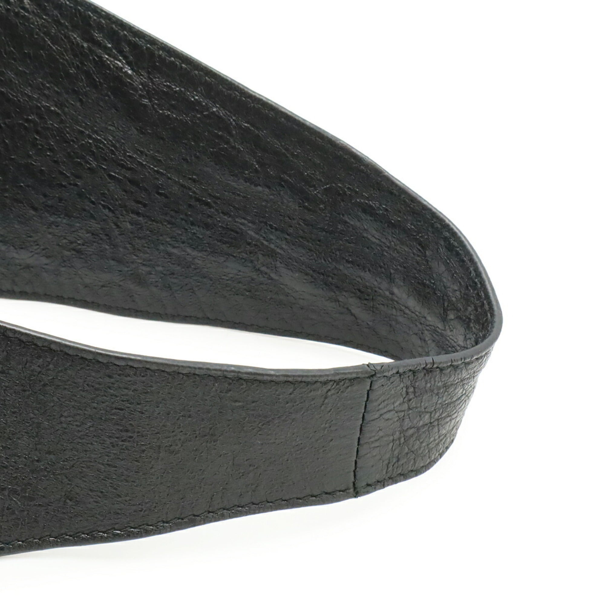 Balenciaga Black Leather Shoulder Bag (Pre-Owned)
