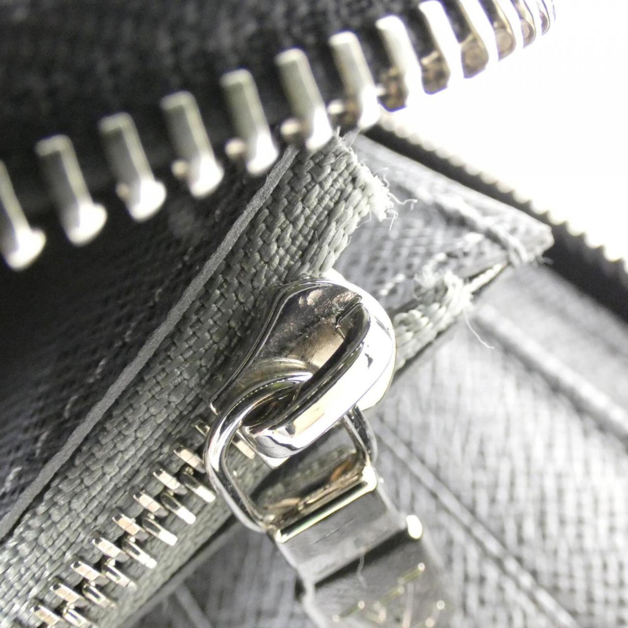 Louis Vuitton Gunmetal Coated Canvas Leather Long Wallet (Bi-Fold) (Pre-Owned)