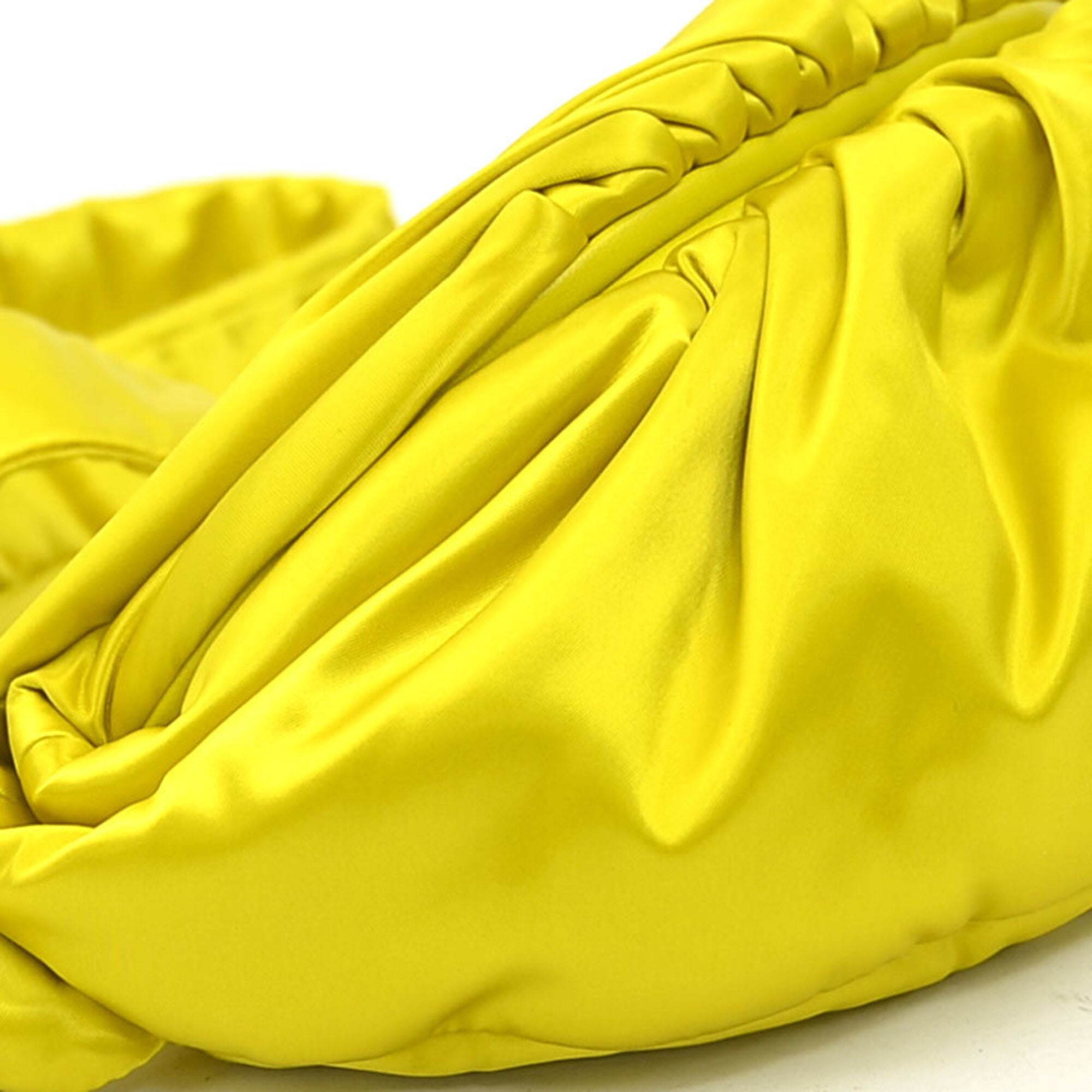 Bottega Veneta Yellow Satin Sling Bag (Pre-Owned)