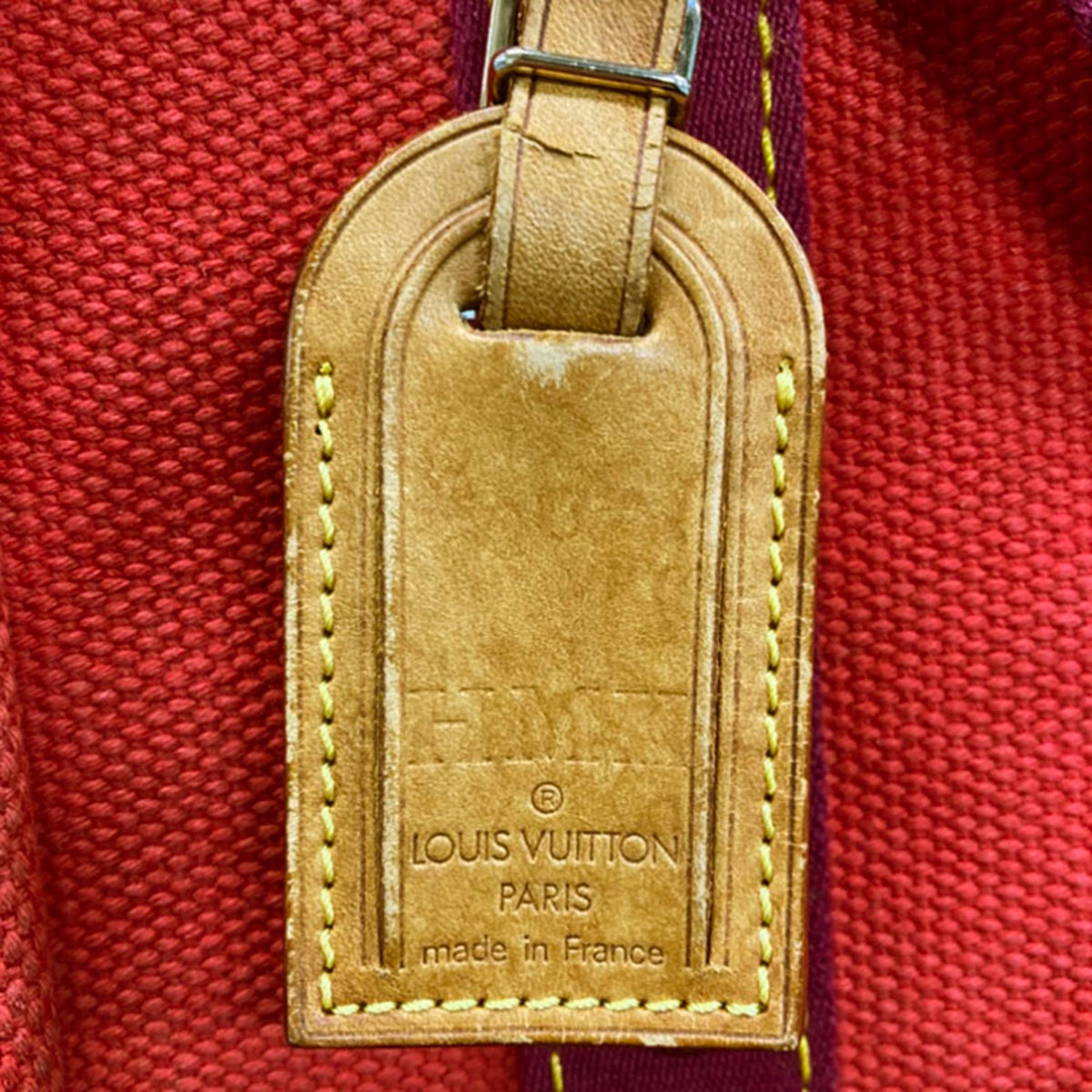 Louis Vuitton Antigua Red Color Rouge Canvas Shoulder Bag Tote Bag (Pre-Owned)