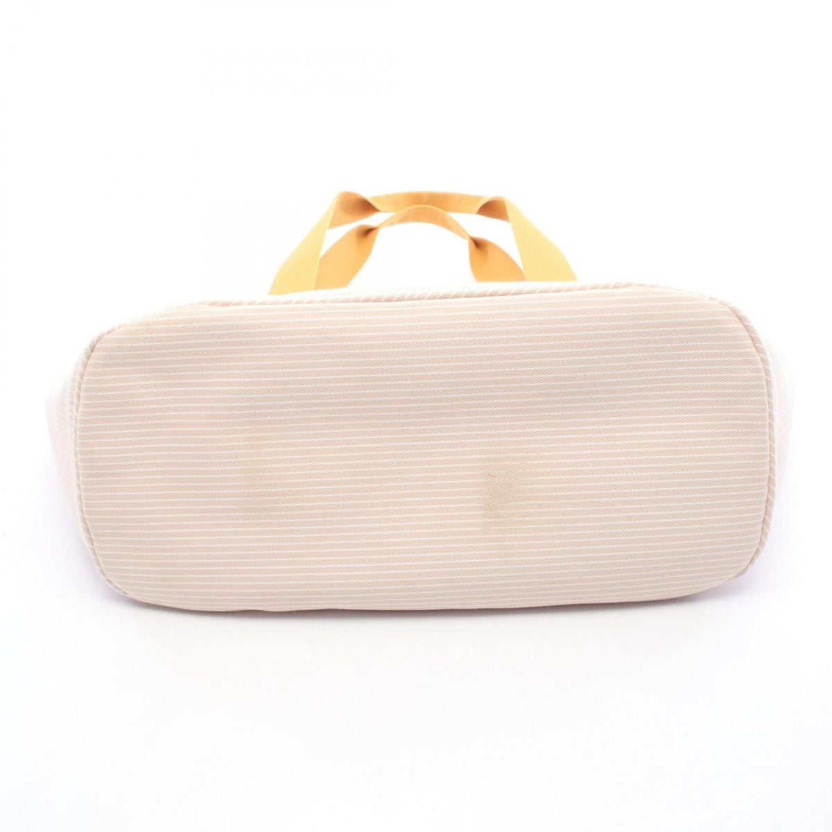 Hermes Beige Canvas Handbag Tote Bag (Pre-Owned)